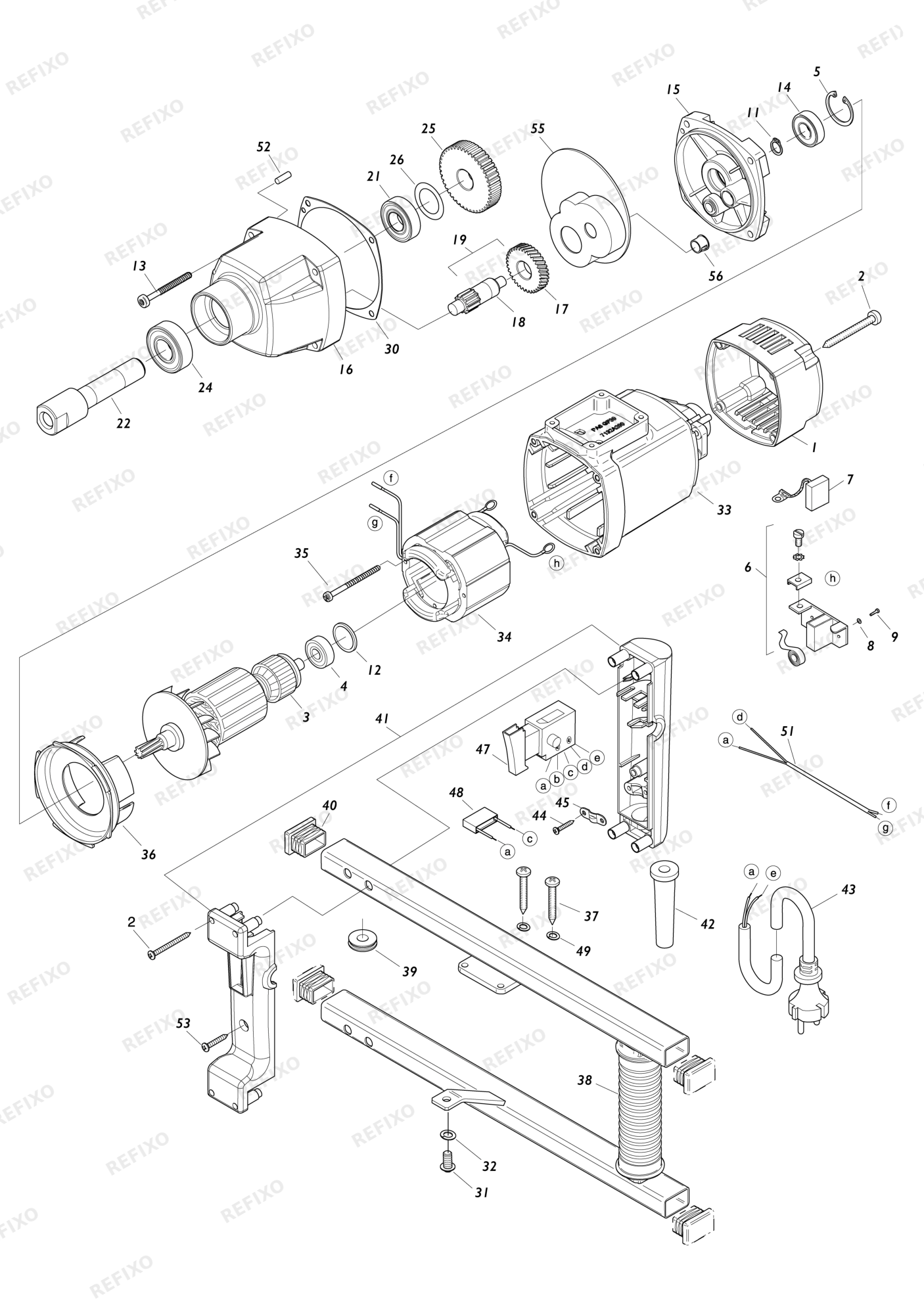MAKITA UT1400 — схема запчастей