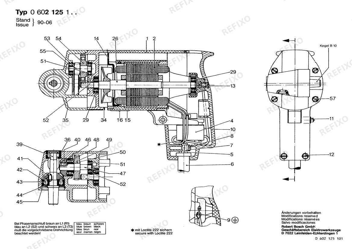 Bosch Winkelbohrmaschine HF-WINKELBOHRM (0 602 125 104) — схема запчастей