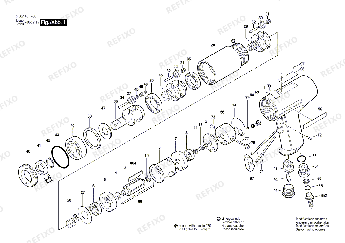 Bosch Pw- шуруповёрт -Ind 740 WATT-SERIE (0 607 457 400) — схема запчастей