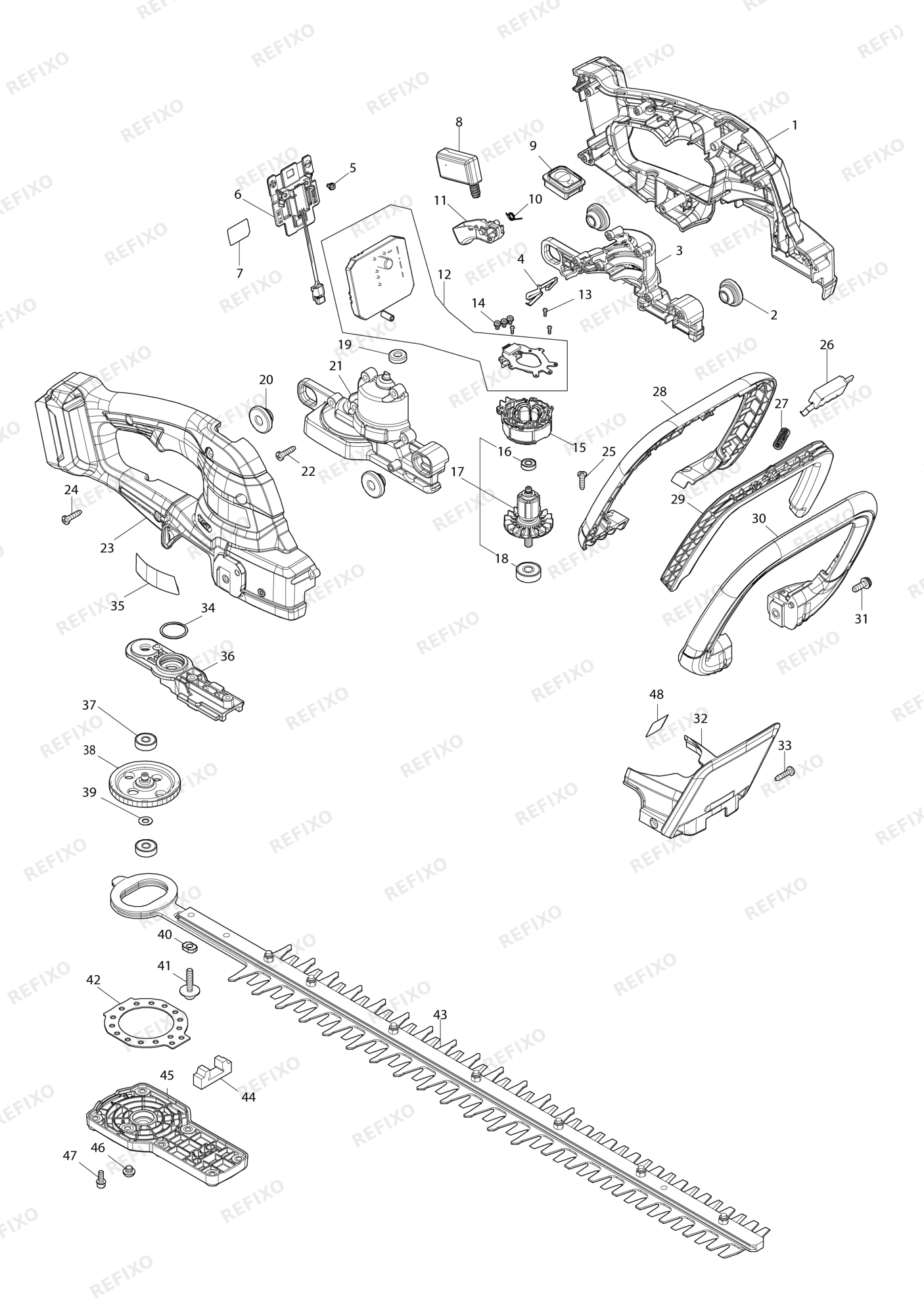 MAKITA UH021G — схема запчастей