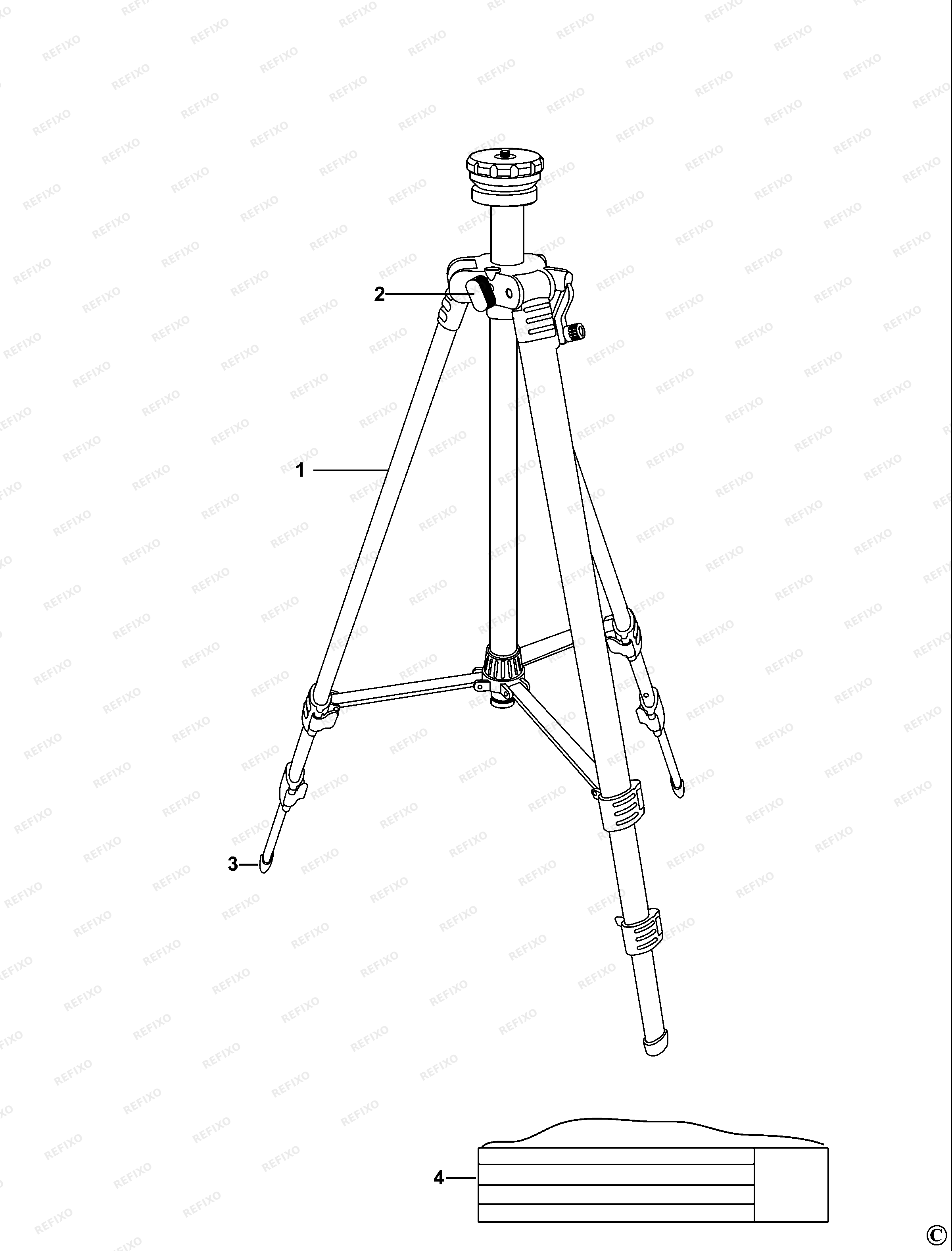 DeWalt ШТАТИВ DE0881 — схема запчастей