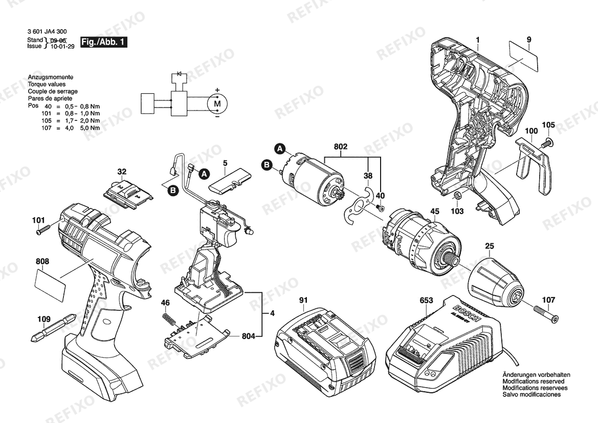 Bosch Аккумуляторный шуруповёрт GSR 18V-2-LI bare | 18 V | 017 - AR (3 601 JA4 3H0) — схема запчастей