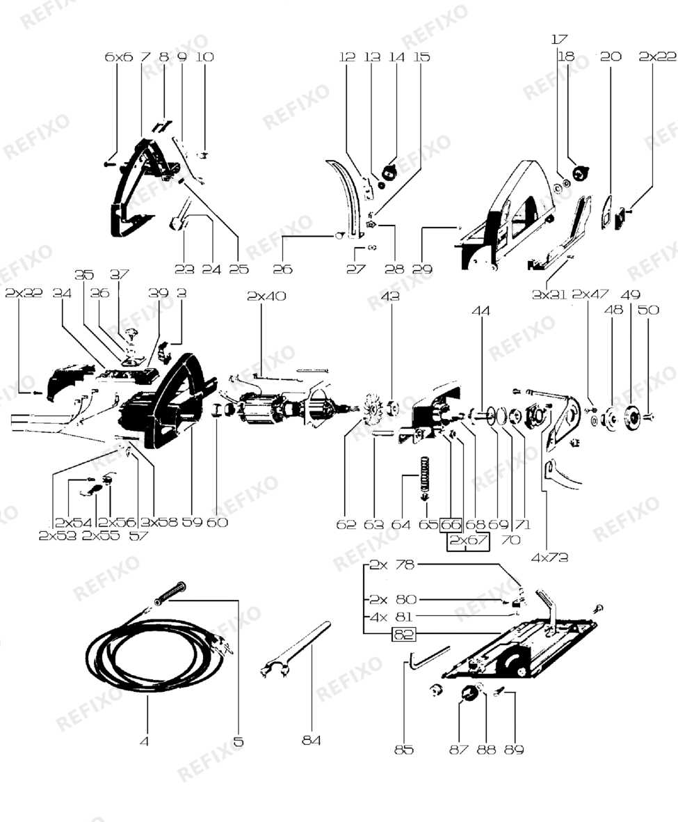 Festool AF 45 E 220V - Tauchsäge 561815 — схема запчастей