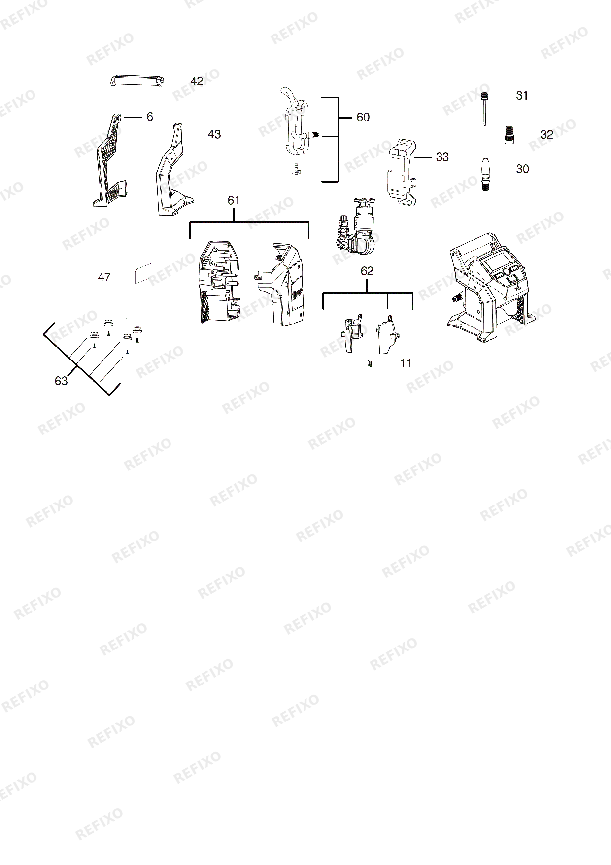 MILWAUKEE M12BI 0 4933464124 4000467479 — схема запчастей