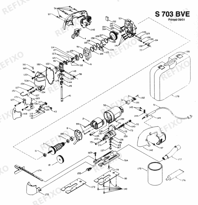 Flex S 703 BVE 230CEE 259921 — схема запчастей