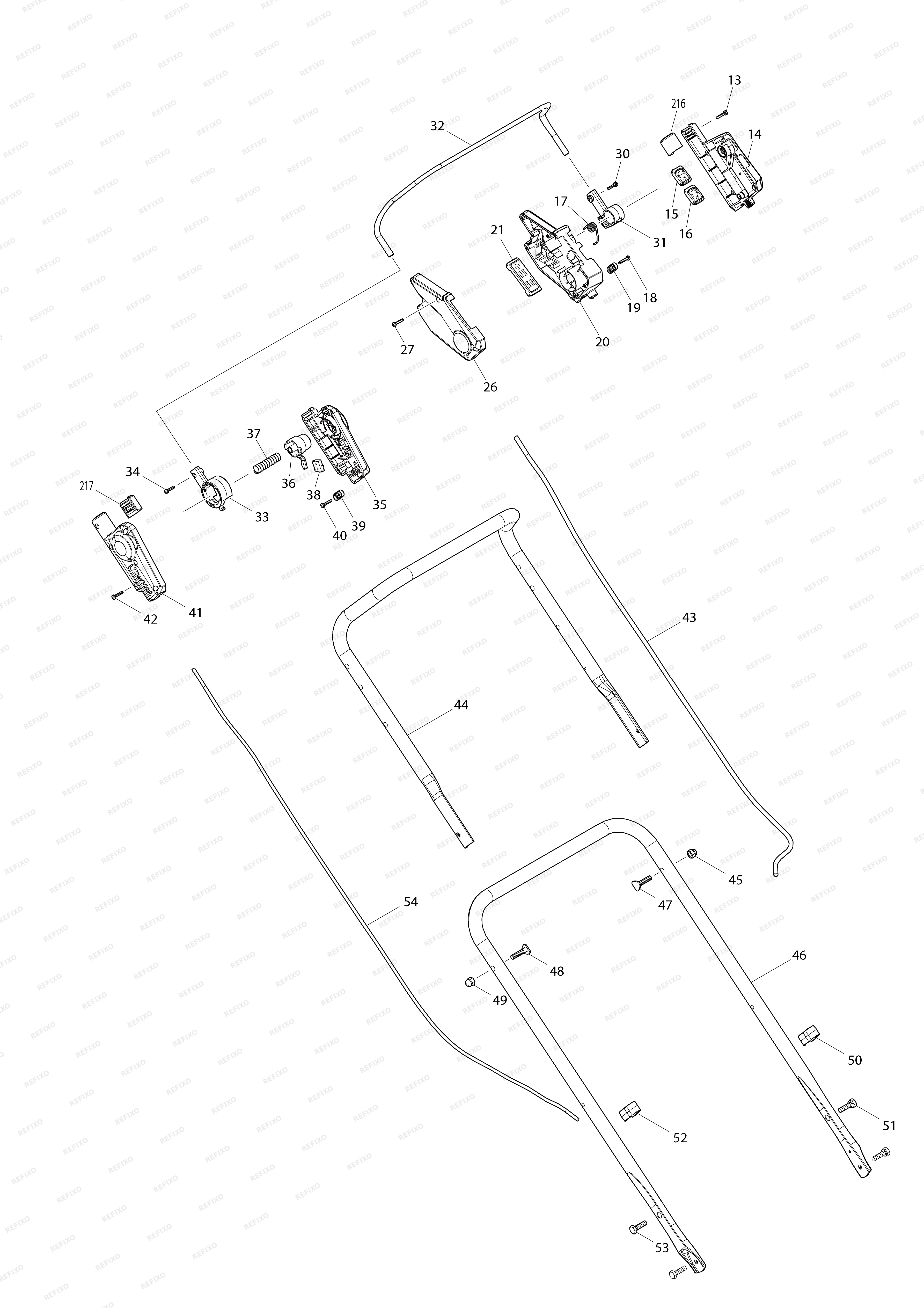 MAKITA DLM530 — схема запчастей