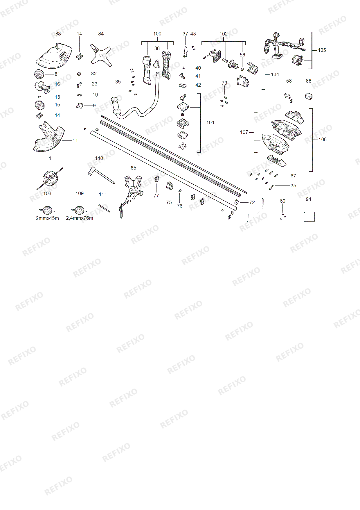 MILWAUKEE M18FBCU 0 4933492297 4000491966 — схема запчастей
