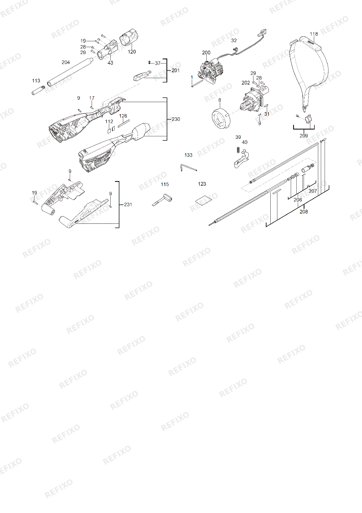 MILWAUKEE M18FTPS30 0 4933480868 4000497841 — схема запчастей