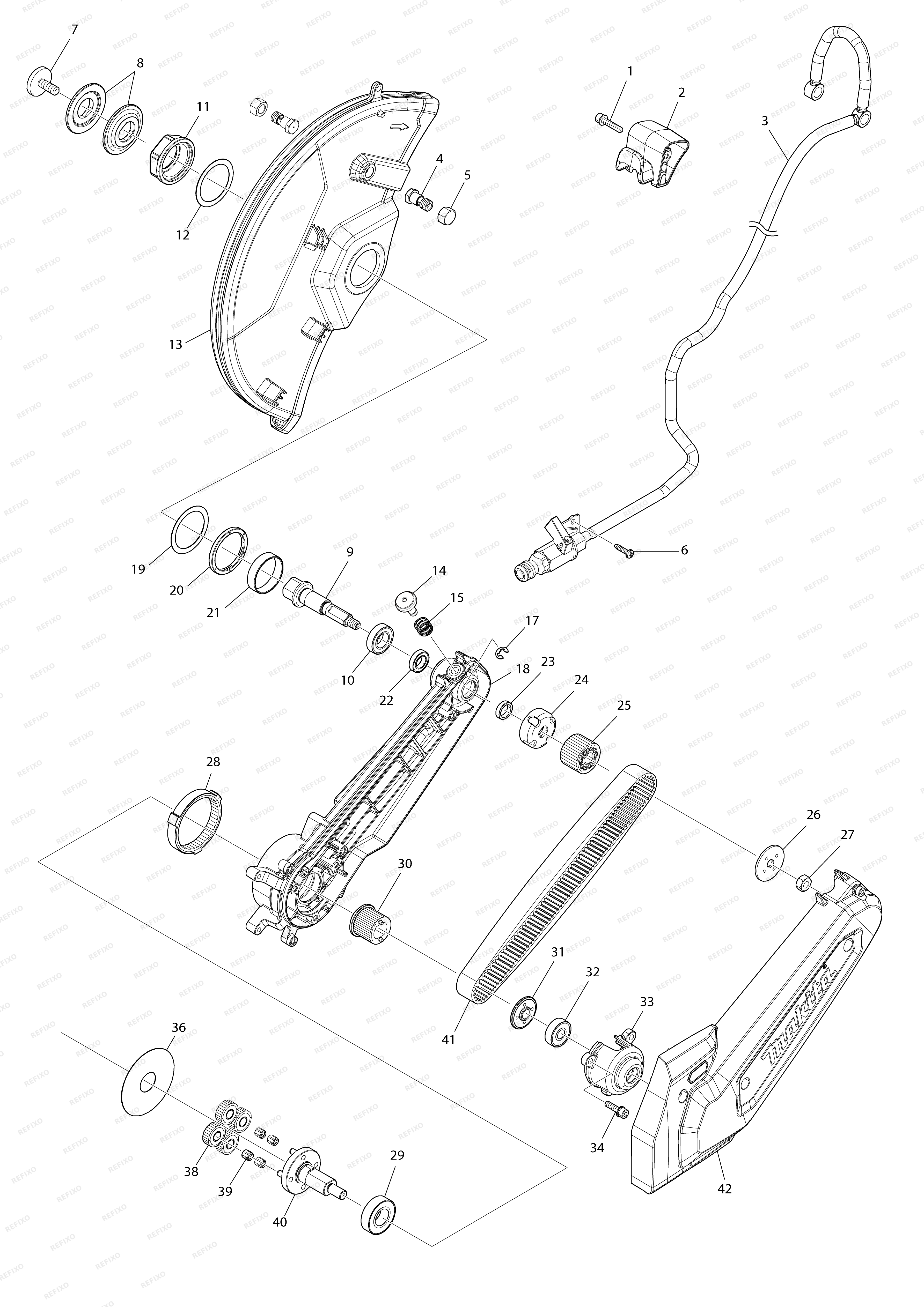 MAKITA CE004G — схема запчастей