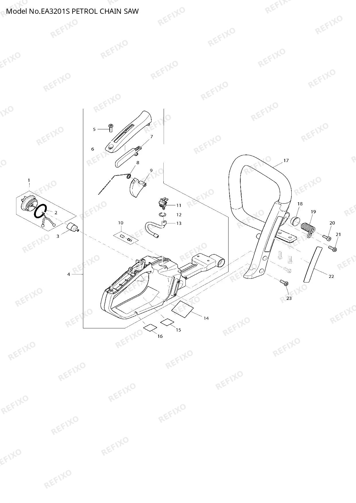 MAKITA EA3201S — схема запчастей