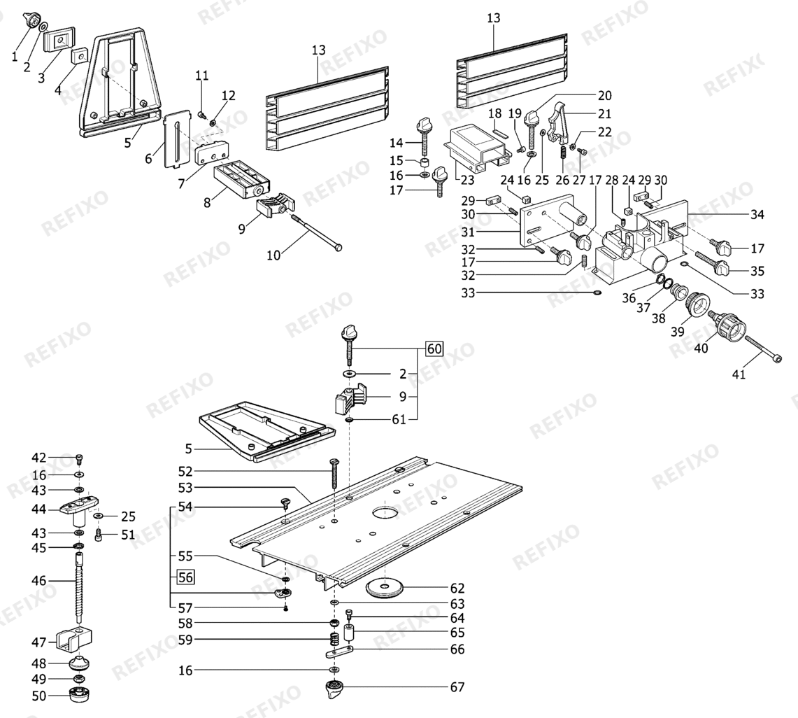 Festool BASIS 6 A 492505 — схема запчастей