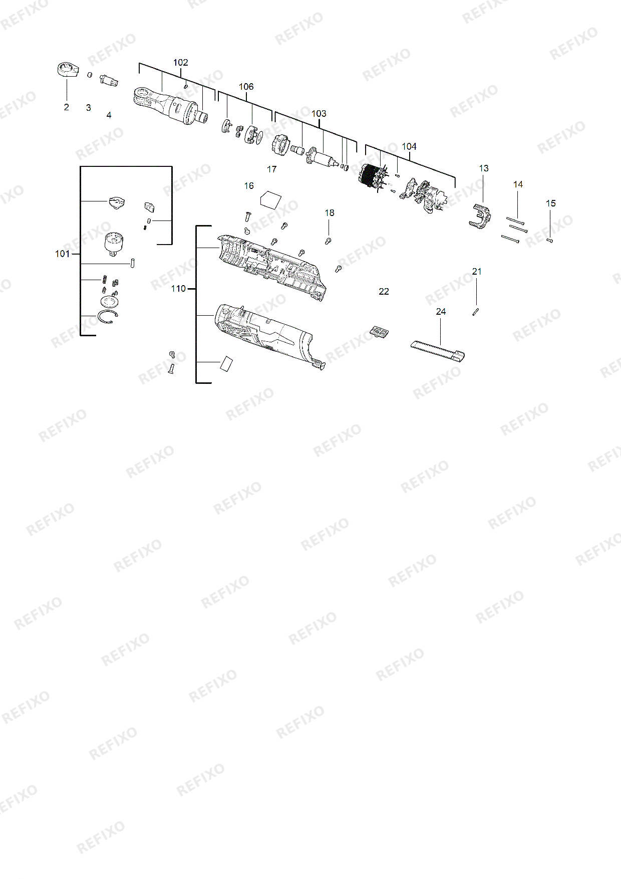 MILWAUKEE M12FHIR14 0 4933478171 4000483062 — схема запчастей