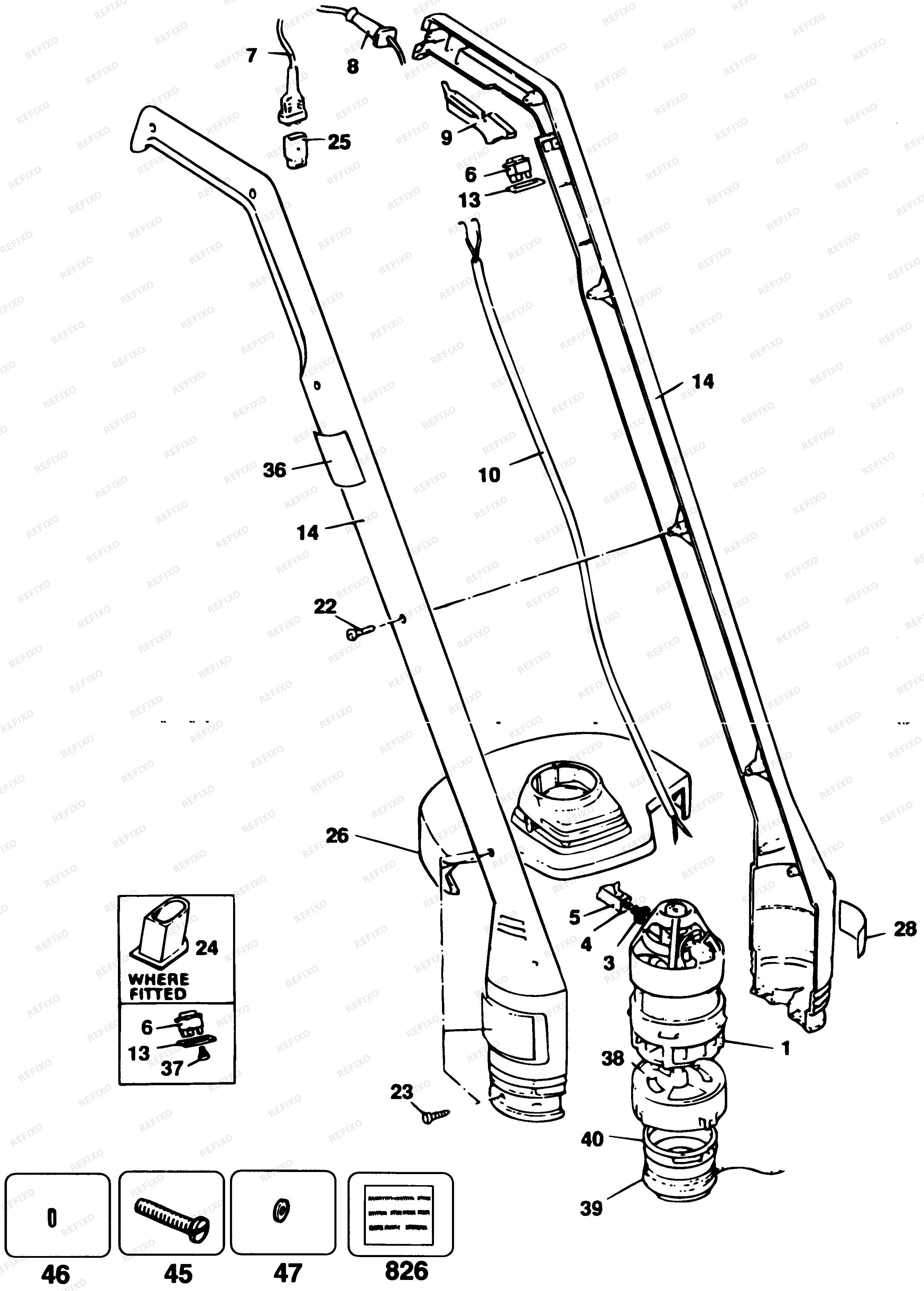 Black&Decker Ð¢Ð ÐÐÐÐÐ D609 — схема запчастей