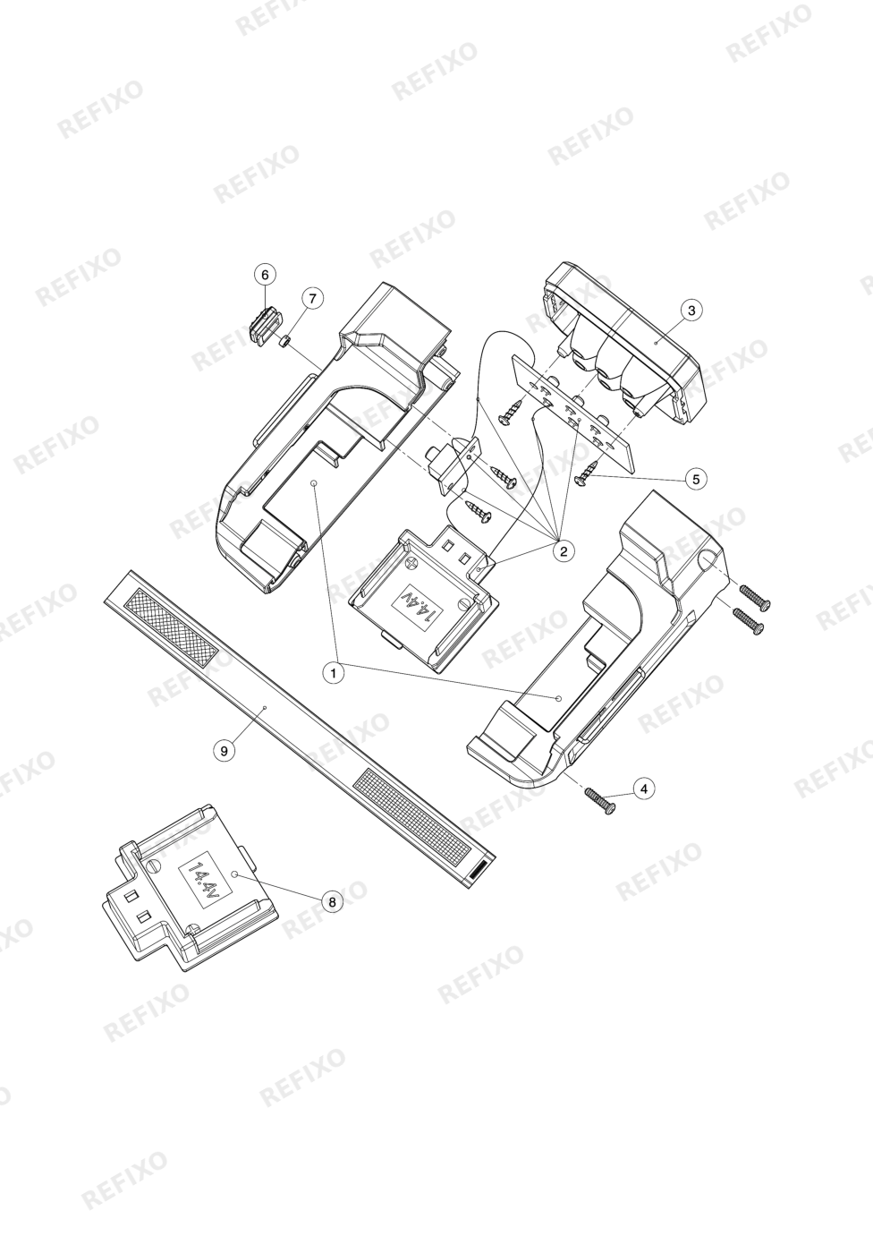 MAKITA BML146 — схема запчастей