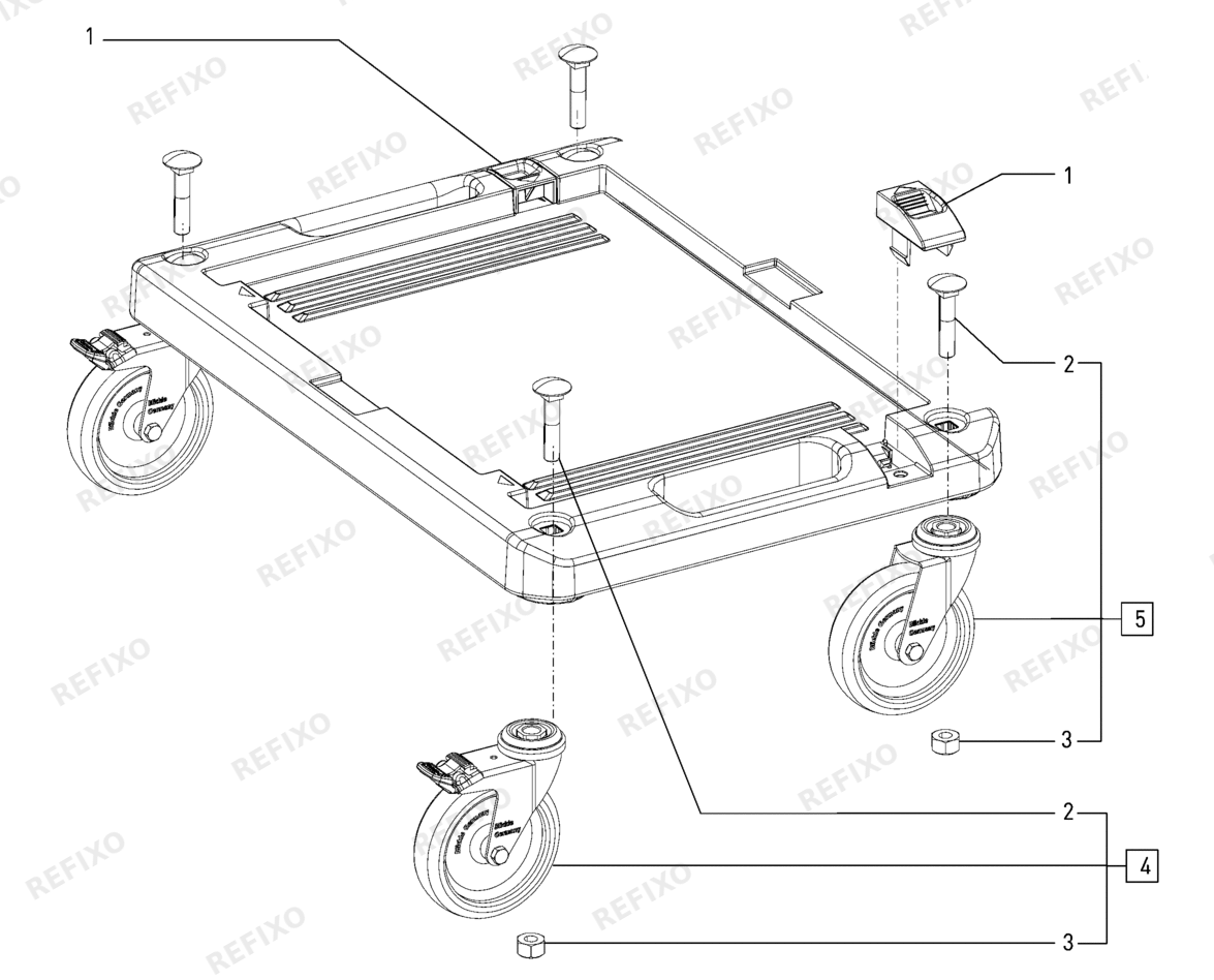 Festool Rollbrett 495020 — схема запчастей
