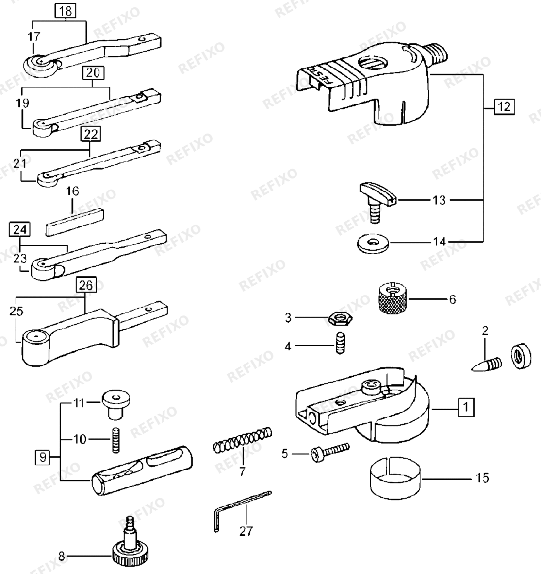 Festool BF-V - Bandfeilenvorsatz 487955 — схема запчастей