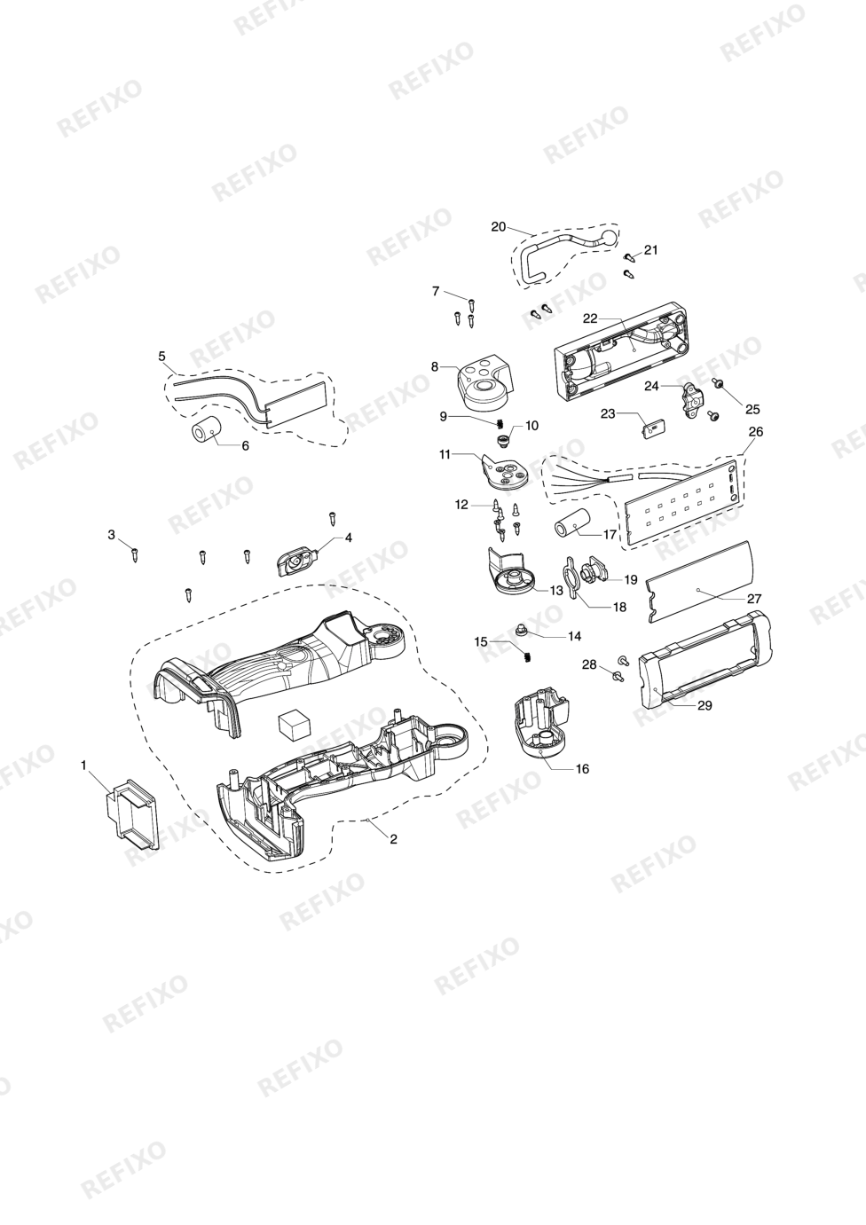 MAKITA BML801 — схема запчастей