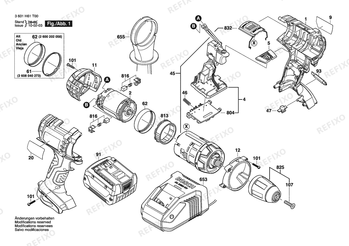 Bosch Аккумуляторный шуруповёрт GSR 14,4 VE-2LI | 14.4 V | 006 - JP (3 601 H61 T50) — схема запчастей