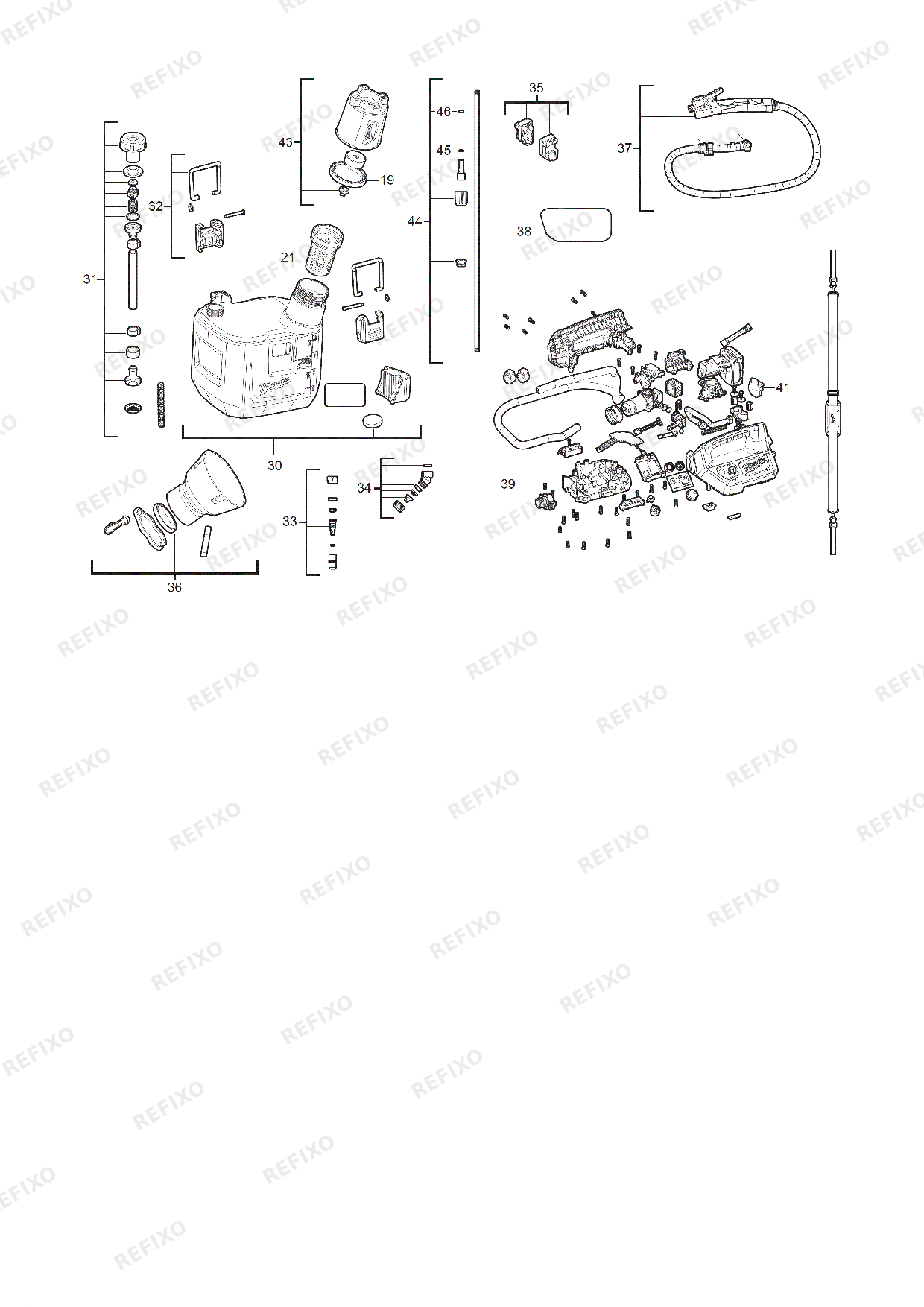 MILWAUKEE M12BHCS3L 0 4933480781 4000491465 — схема запчастей