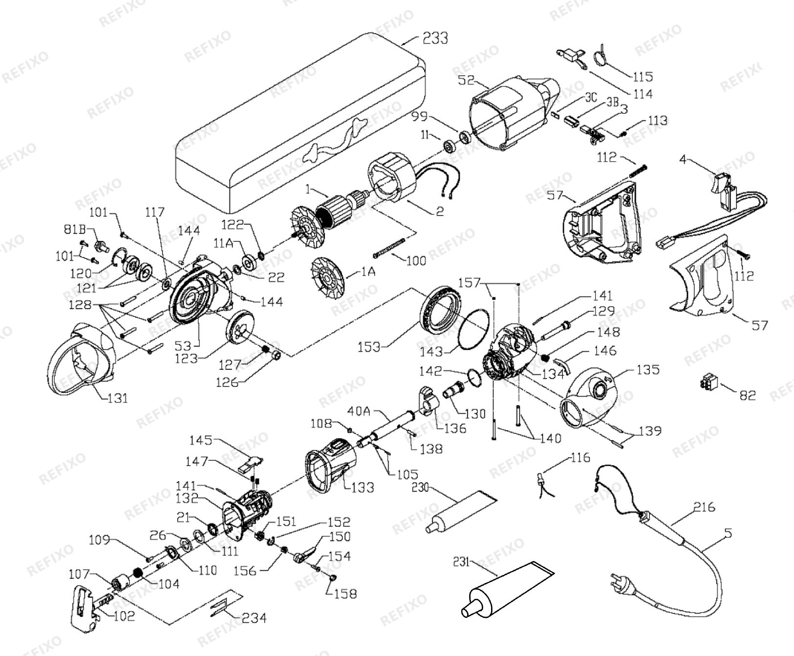 Flex SKL 2903 VV 230CEE nach 01.02.2014 SKL2903VV — схема запчастей