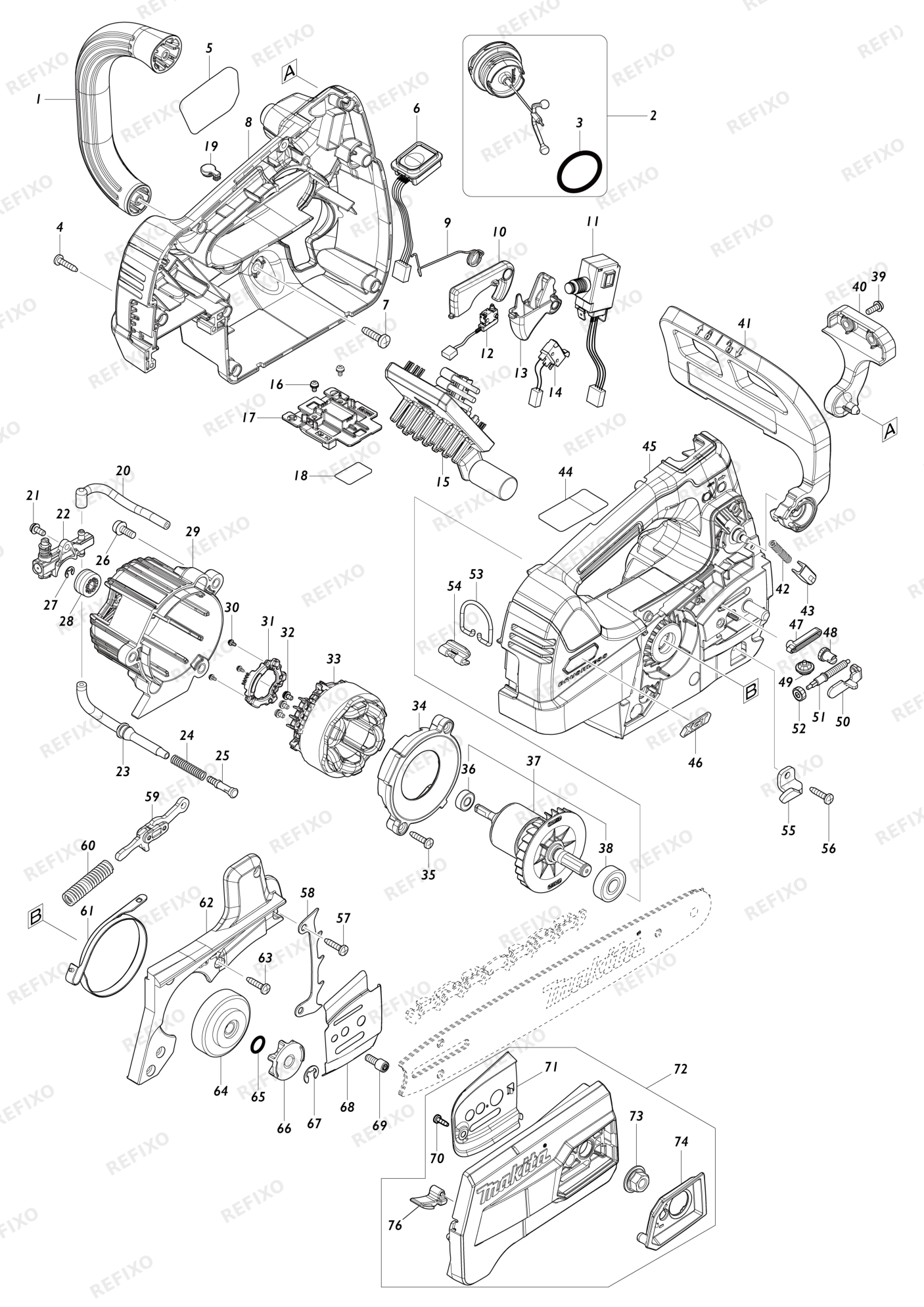 MAKITA UC006G — схема запчастей