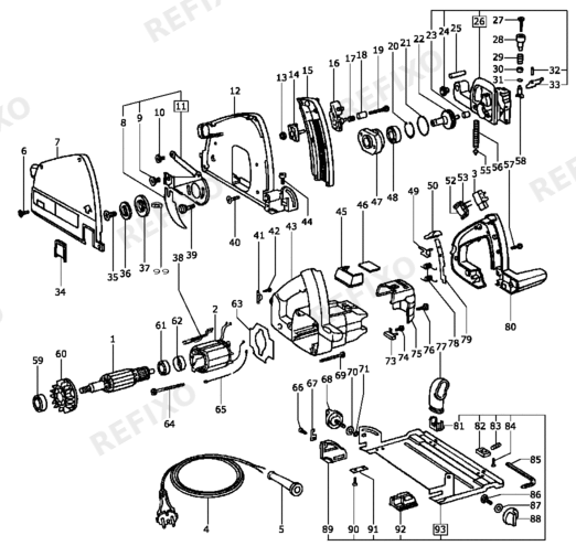 Festool ATF 55PALLAS 50 230V - ручная дисковая пила 490837 — схема запчастей