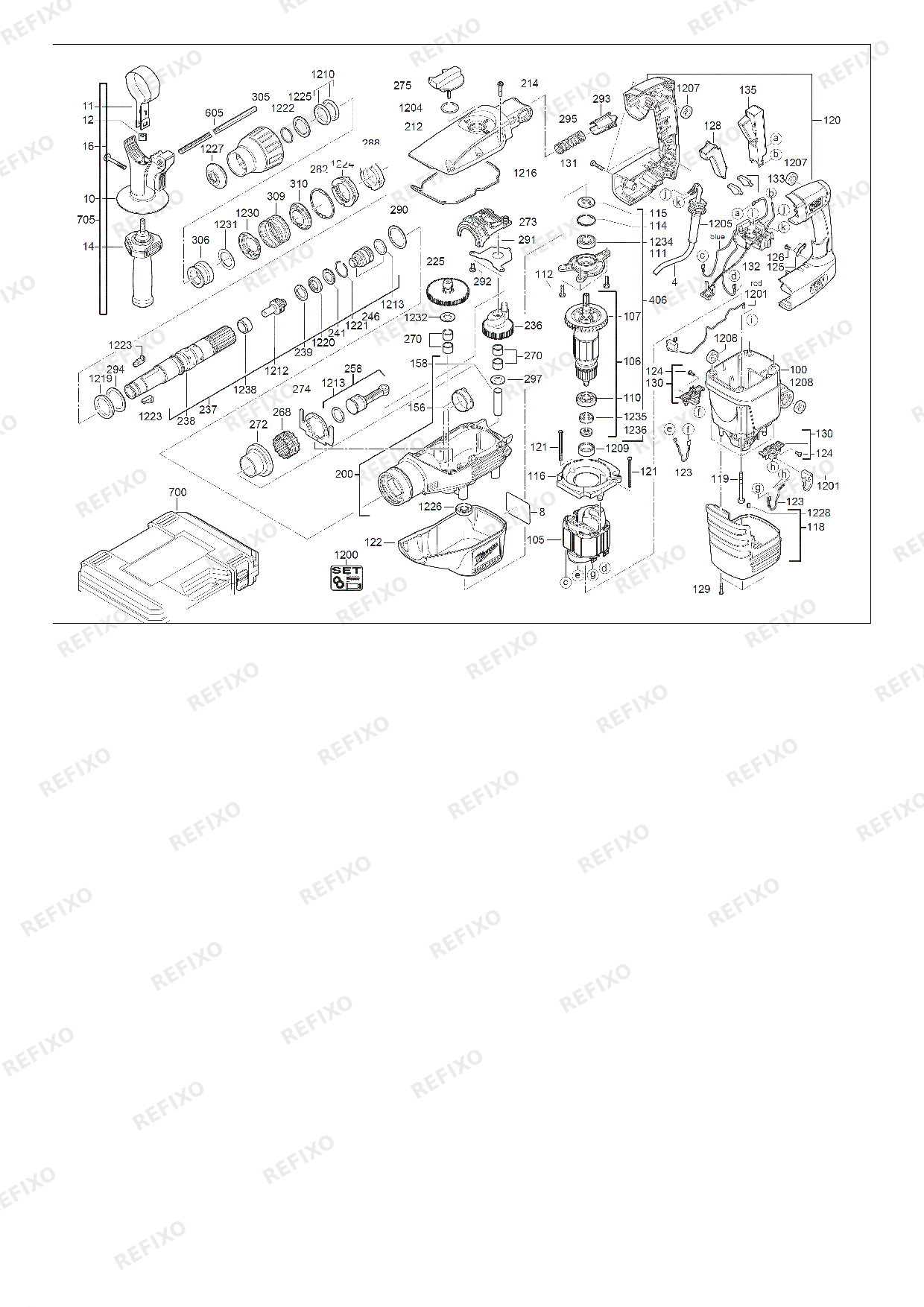 MILWAUKEE K545S 4933405347 4000442205 — схема запчастей