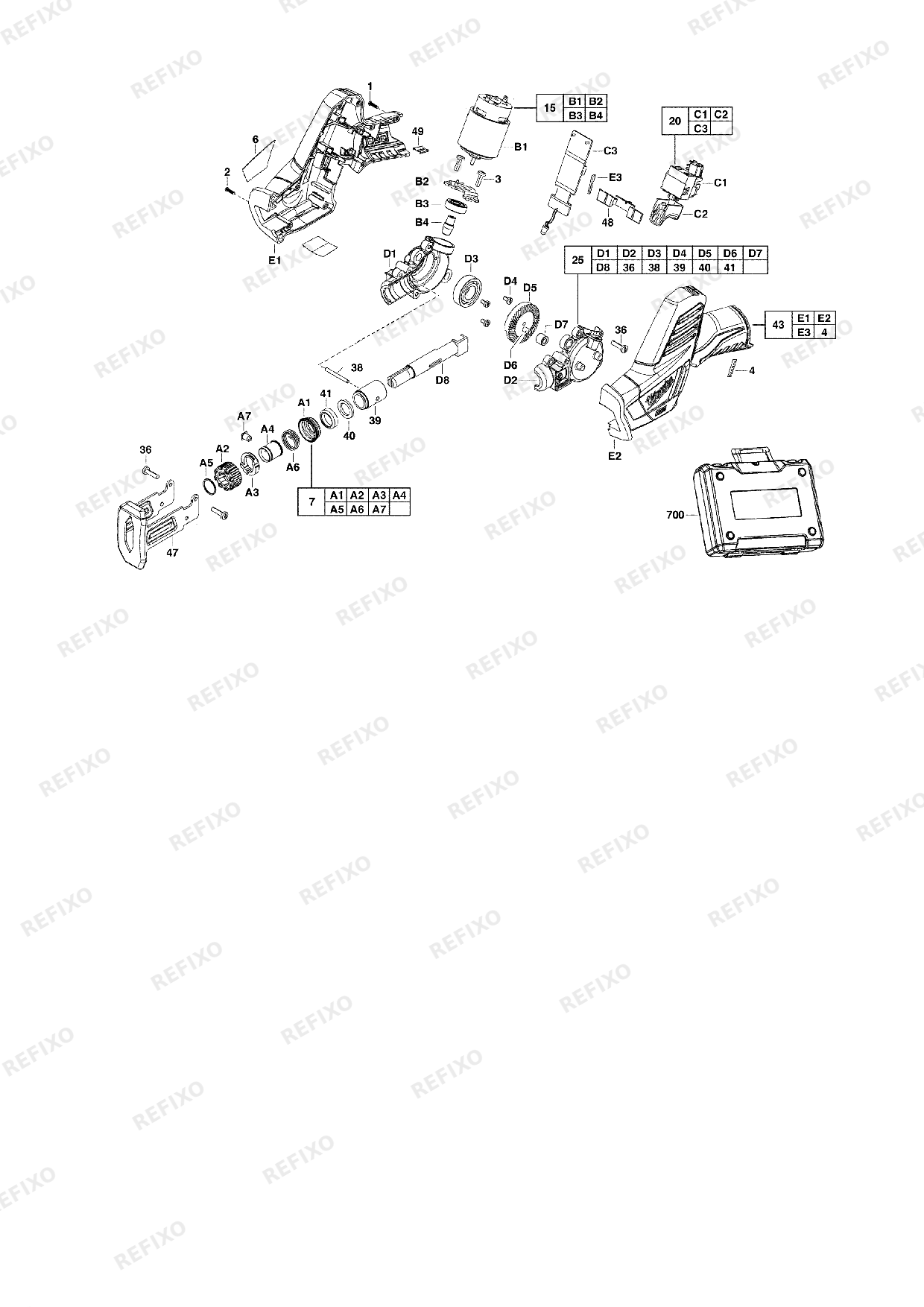 MILWAUKEE C12HZ 0 4933411925 4000411101 — схема запчастей