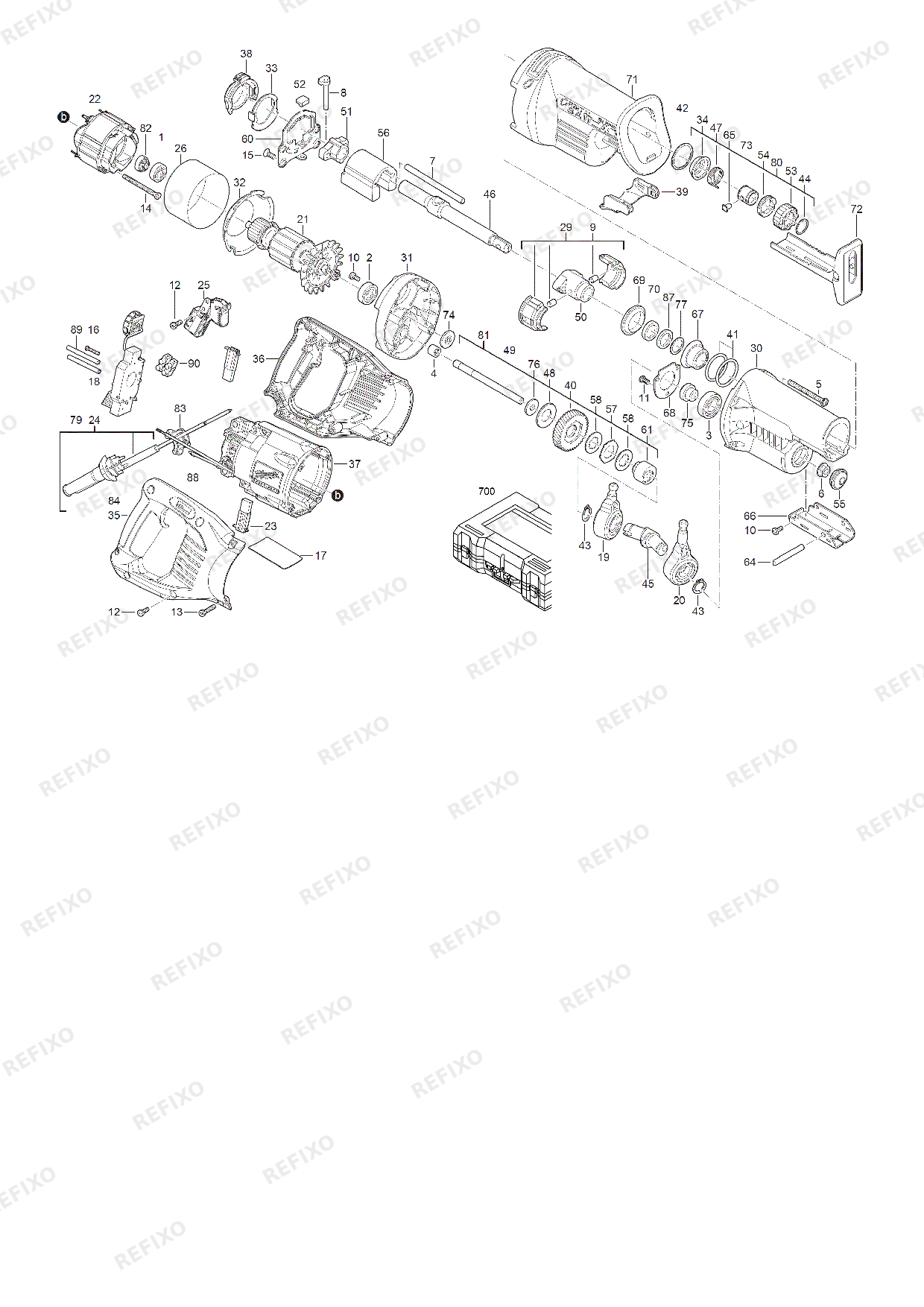 MILWAUKEE SSPE1500X 4933428900 4000428901 — схема запчастей