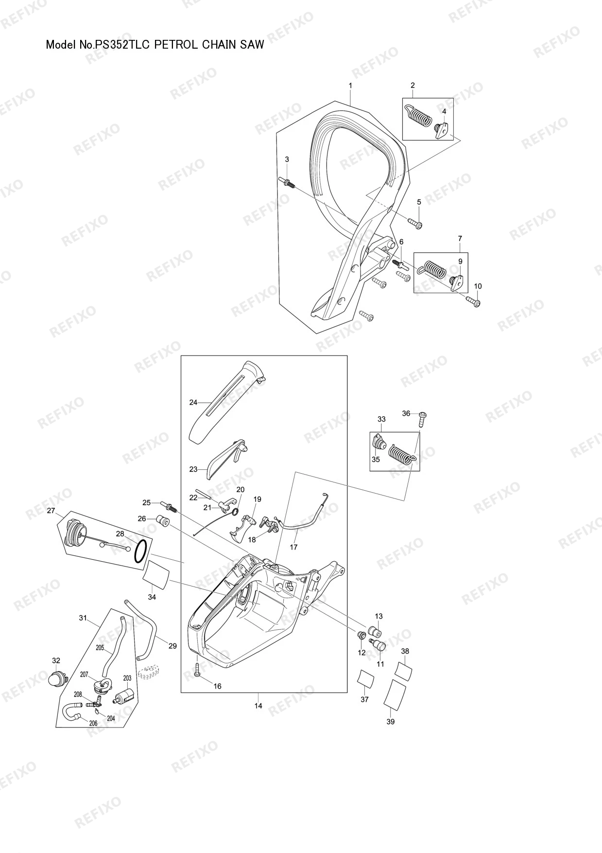 MAKITA PS 352TLC — схема запчастей