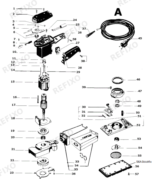 Festool RS 3 Version A Rutscher 567408 — схема запчастей
