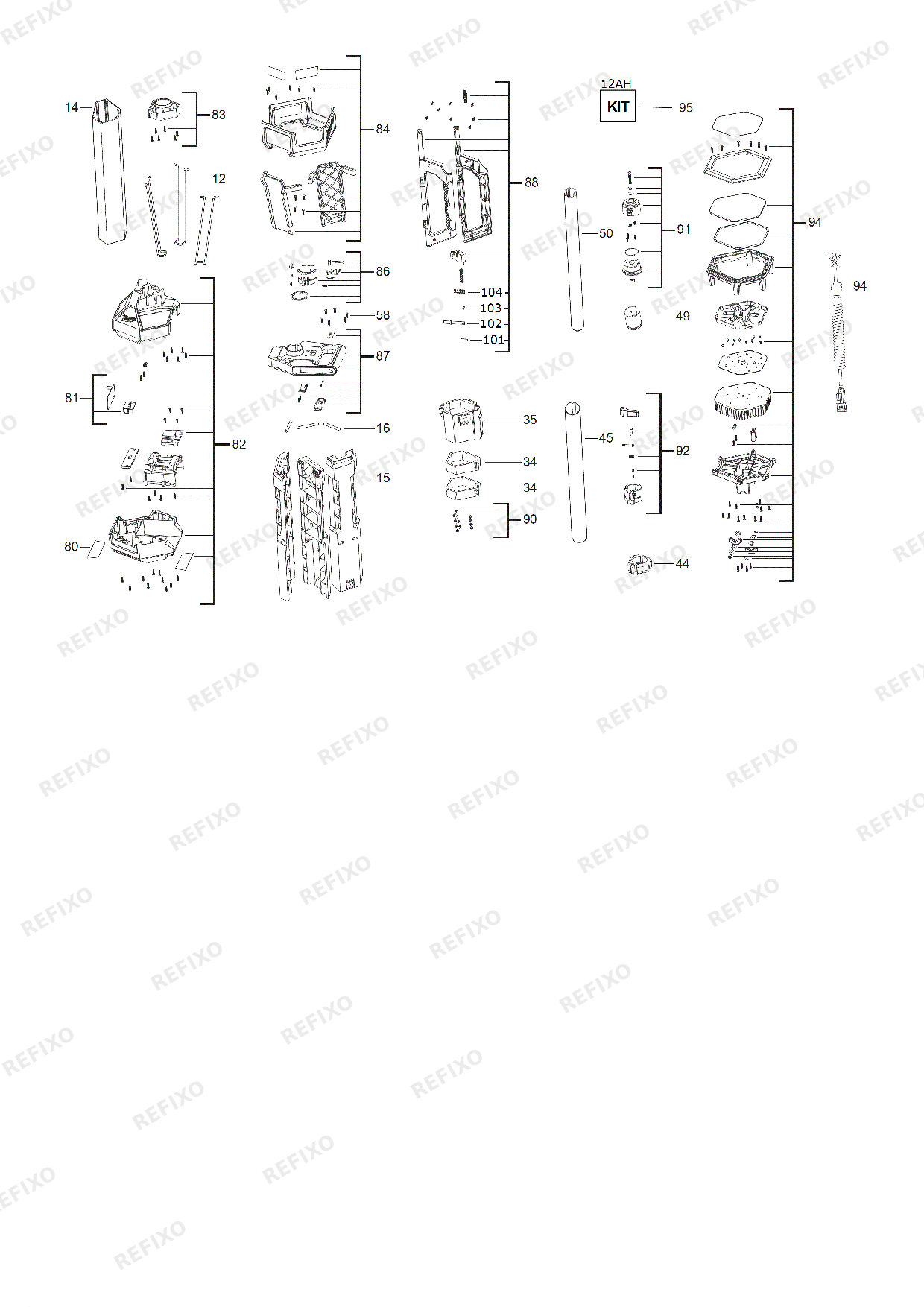 MILWAUKEE M18SAL 502B GB2 4933451895 4000452900 — схема запчастей
