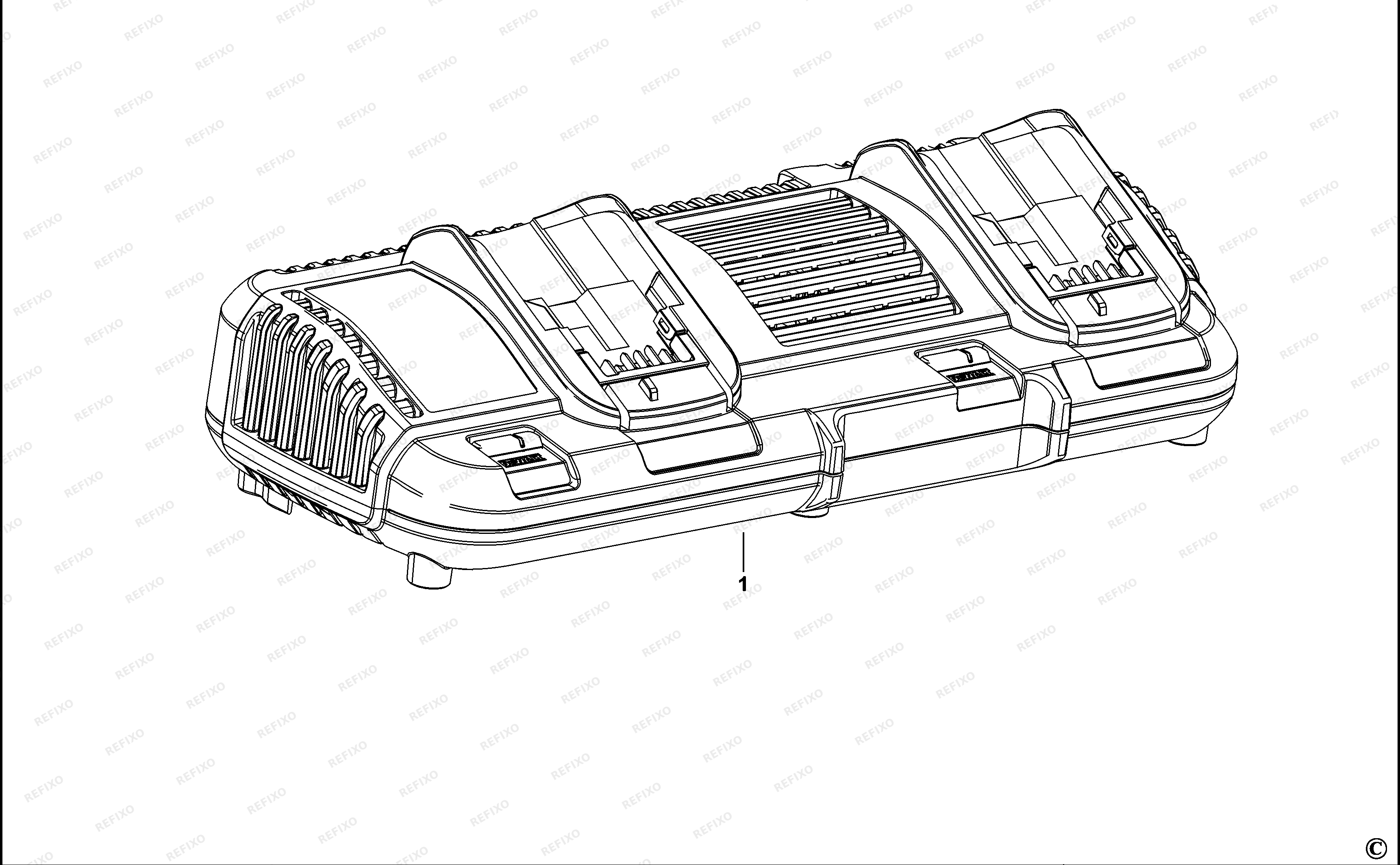 DeWalt ЗАРЯДНОЕ УСТРОЙСТВО DCB132 — схема запчастей