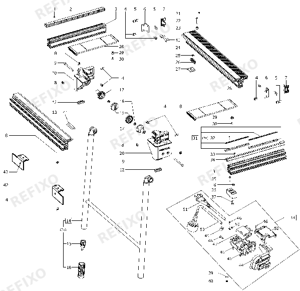 Festool Verlängerung MFT 3-VL 495510 — схема запчастей