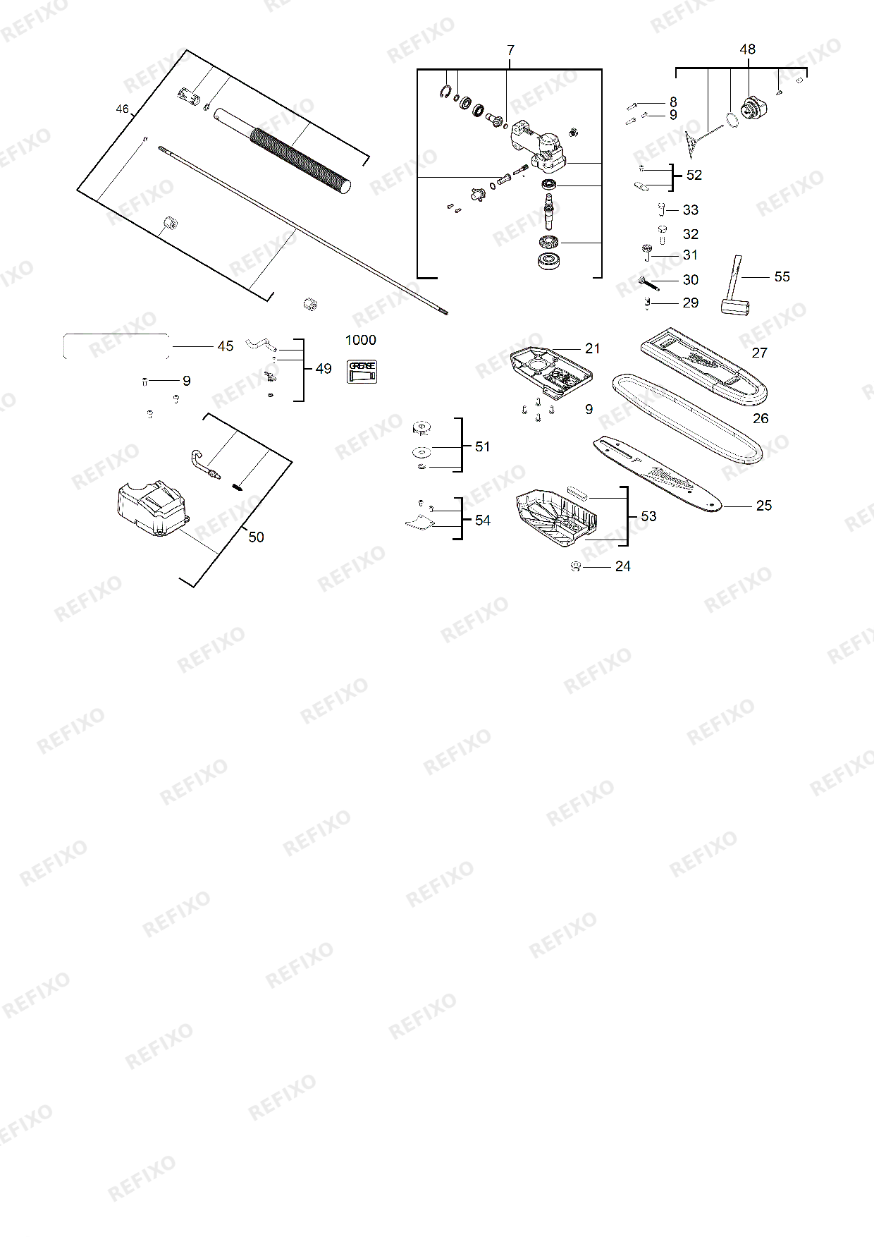 MILWAUKEE M18FOPH CSA 4932464957 4000469764 — схема запчастей