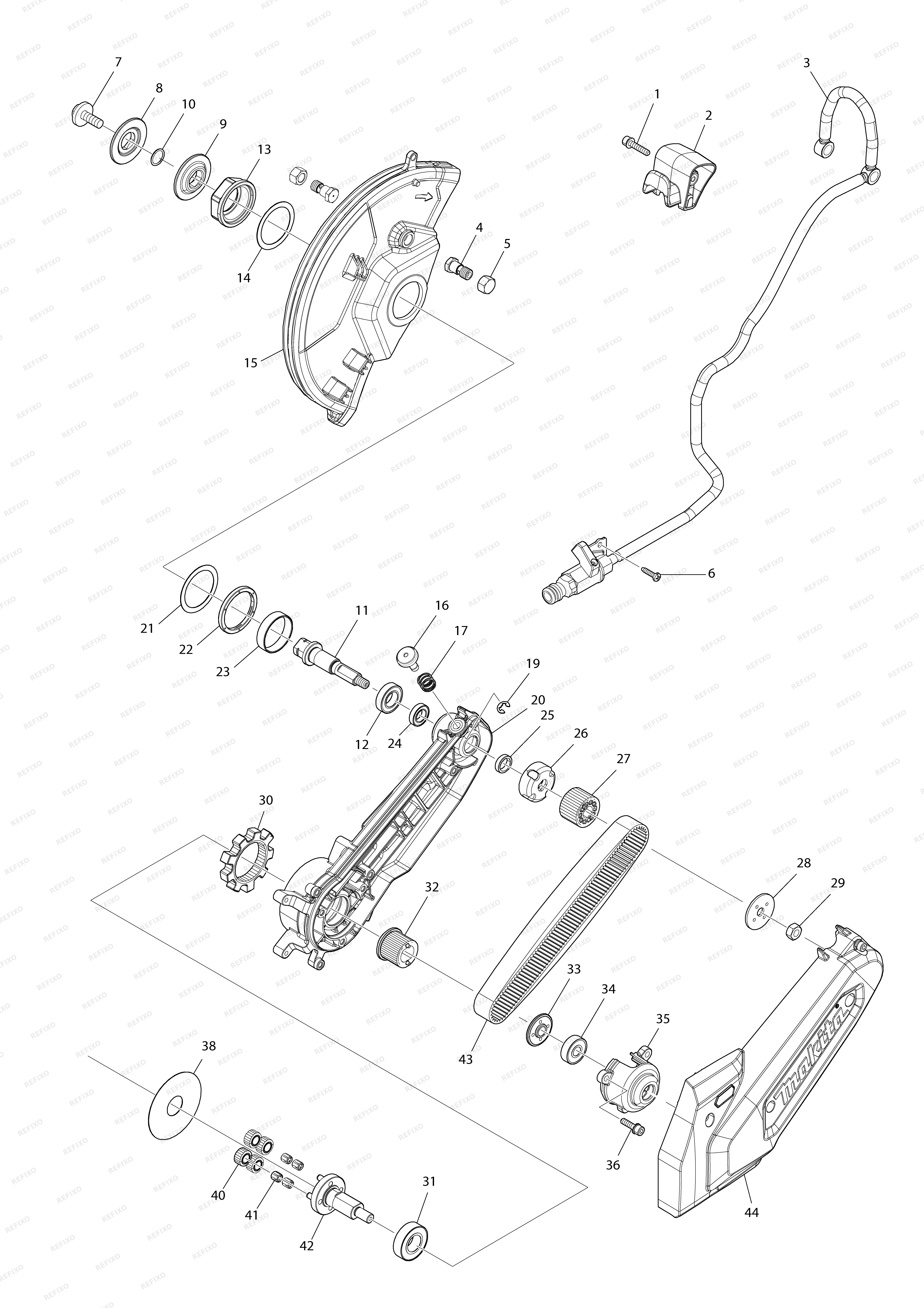 MAKITA CE003G — схема запчастей