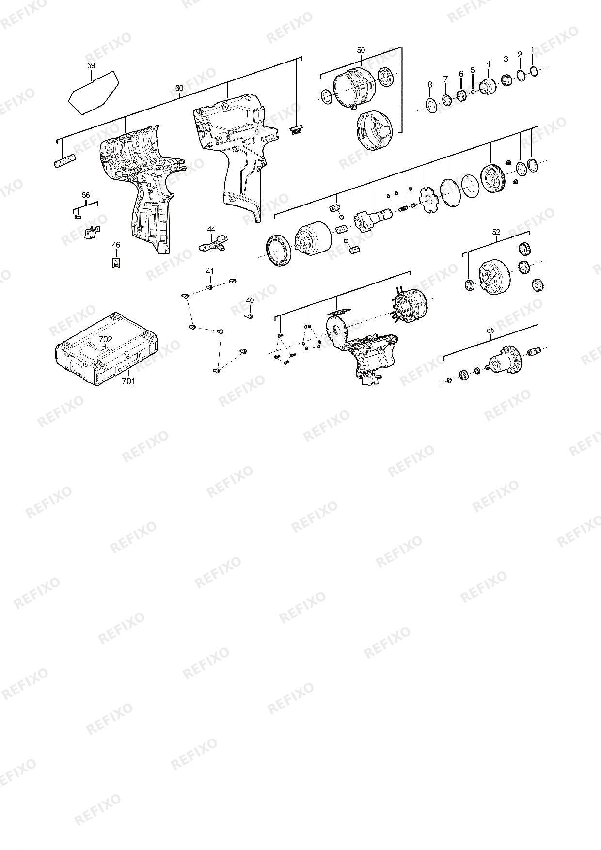 MILWAUKEE M12FQID 0 4933464972 4000469685 — схема запчастей