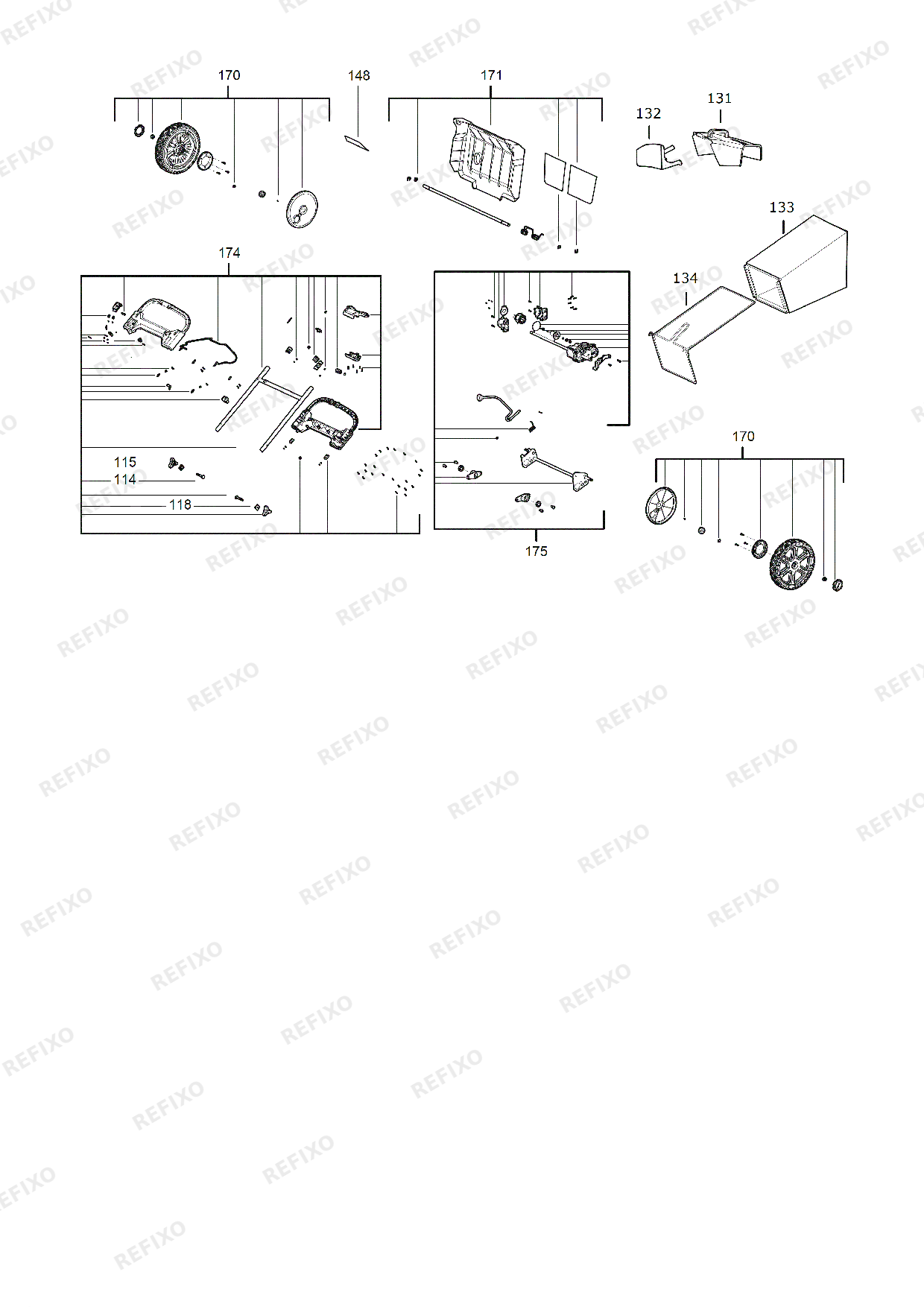 MILWAUKEE M18F2LM53 0 4933479584 4000497258 — схема запчастей