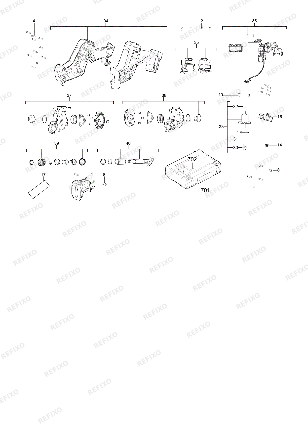 MILWAUKEE M18FHZ 0 4933500566 4000505479 — схема запчастей