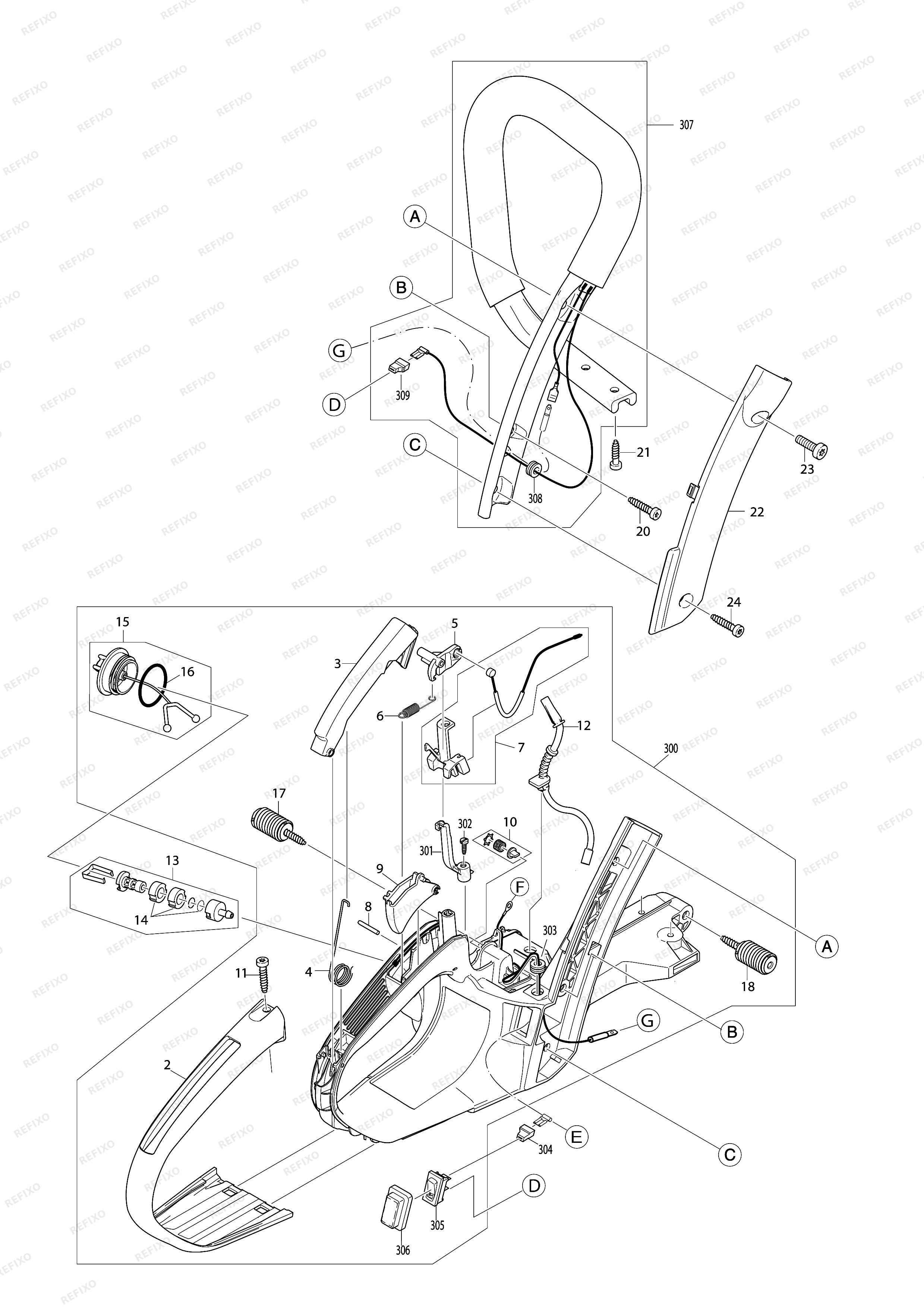 MAKITA EA5001P — схема запчастей
