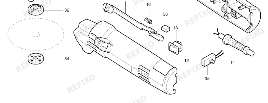 MAKITA 9514B — схема запчастей