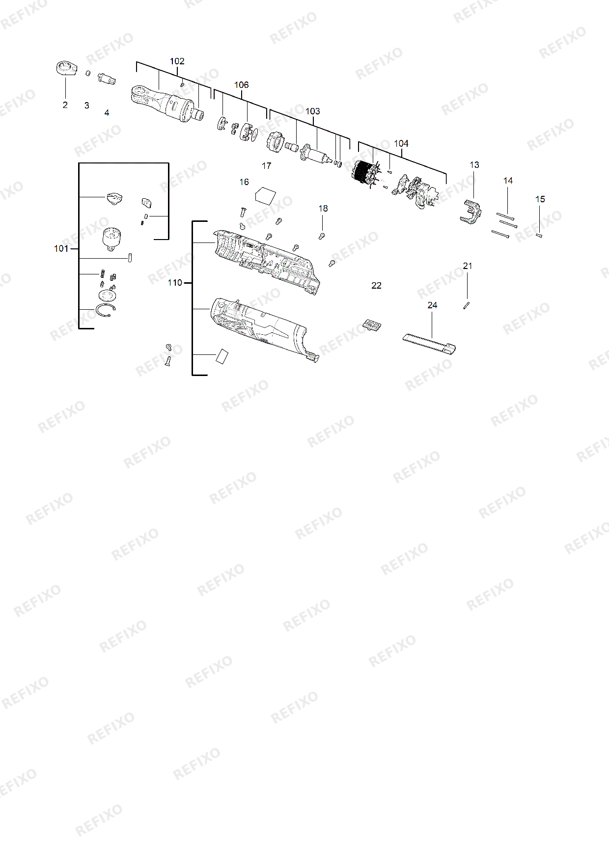 MILWAUKEE M12FHIR38 0 4933478172 4000483069 — схема запчастей