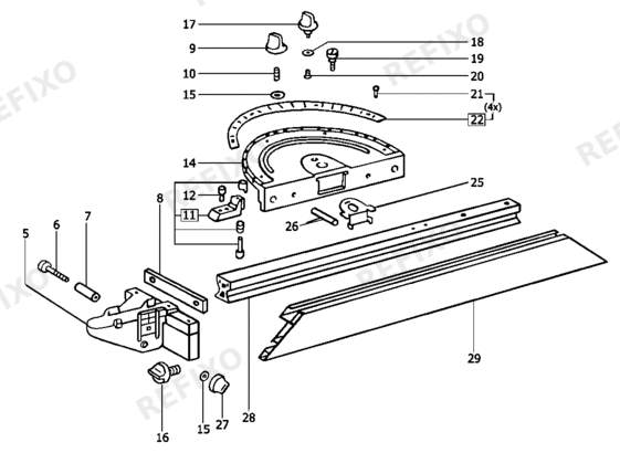 Festool BASIS WRA 500 489524 — схема запчастей