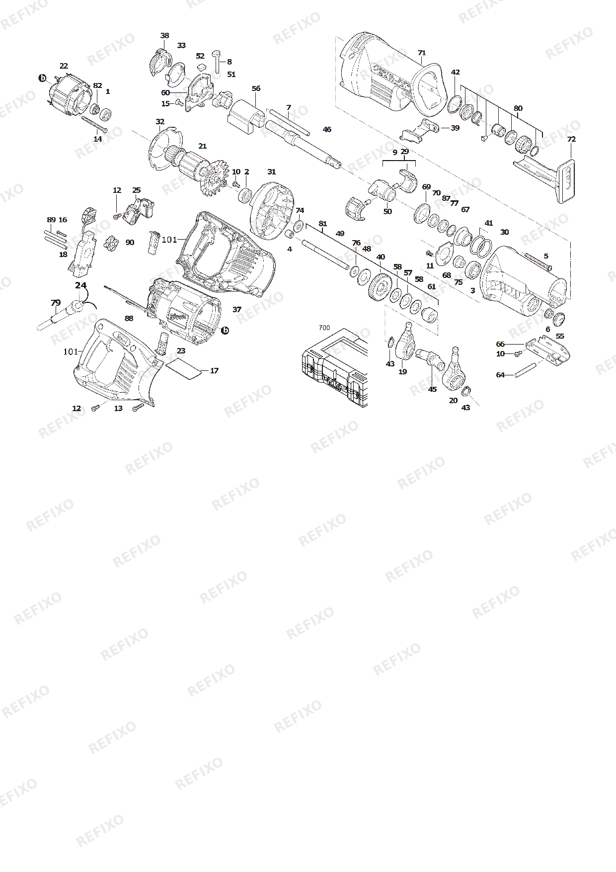 MILWAUKEE SSPE1500X 4933428900 4000503351 — схема запчастей