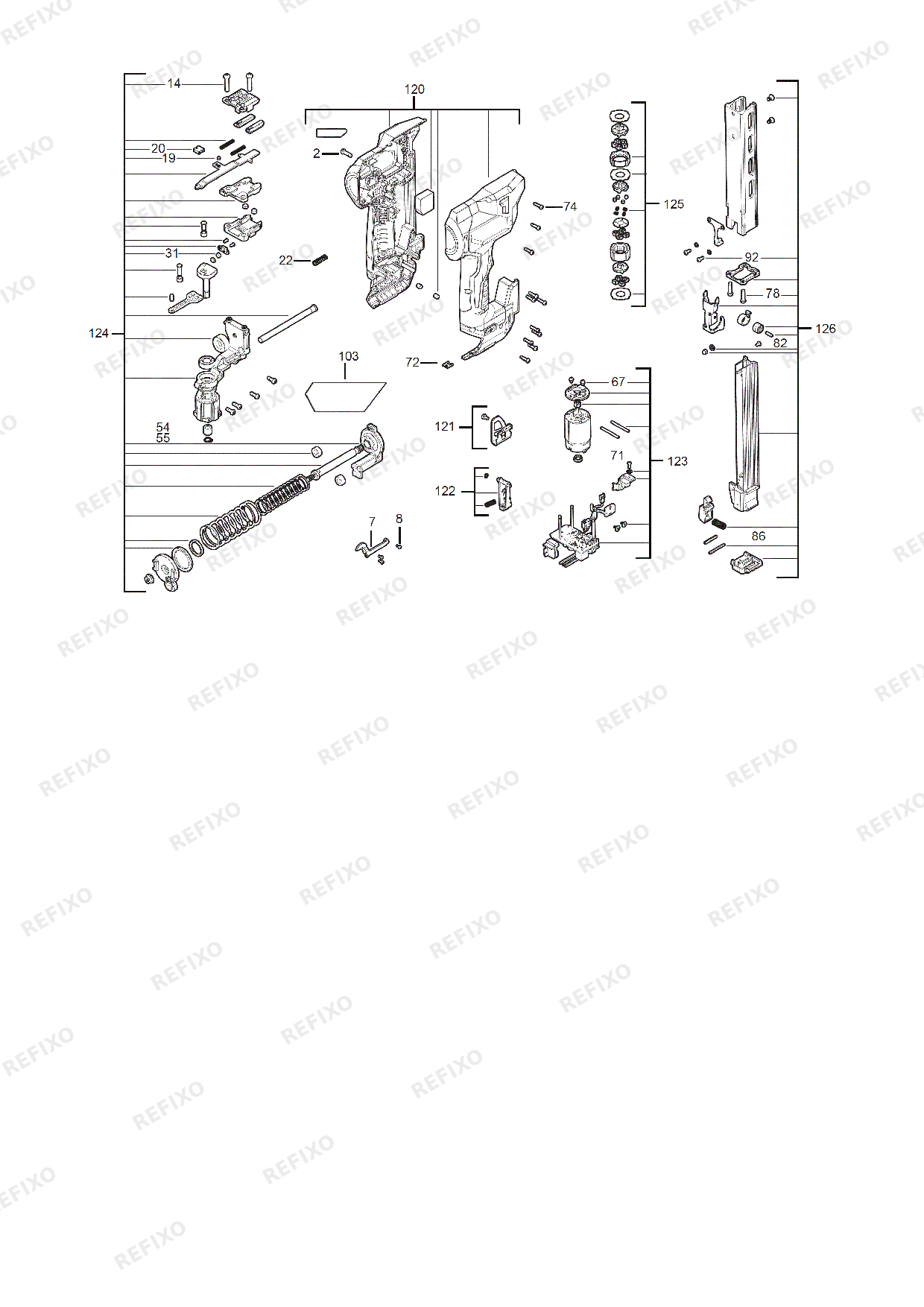 MILWAUKEE M12BCST 0 4933480488 4000491315 — схема запчастей