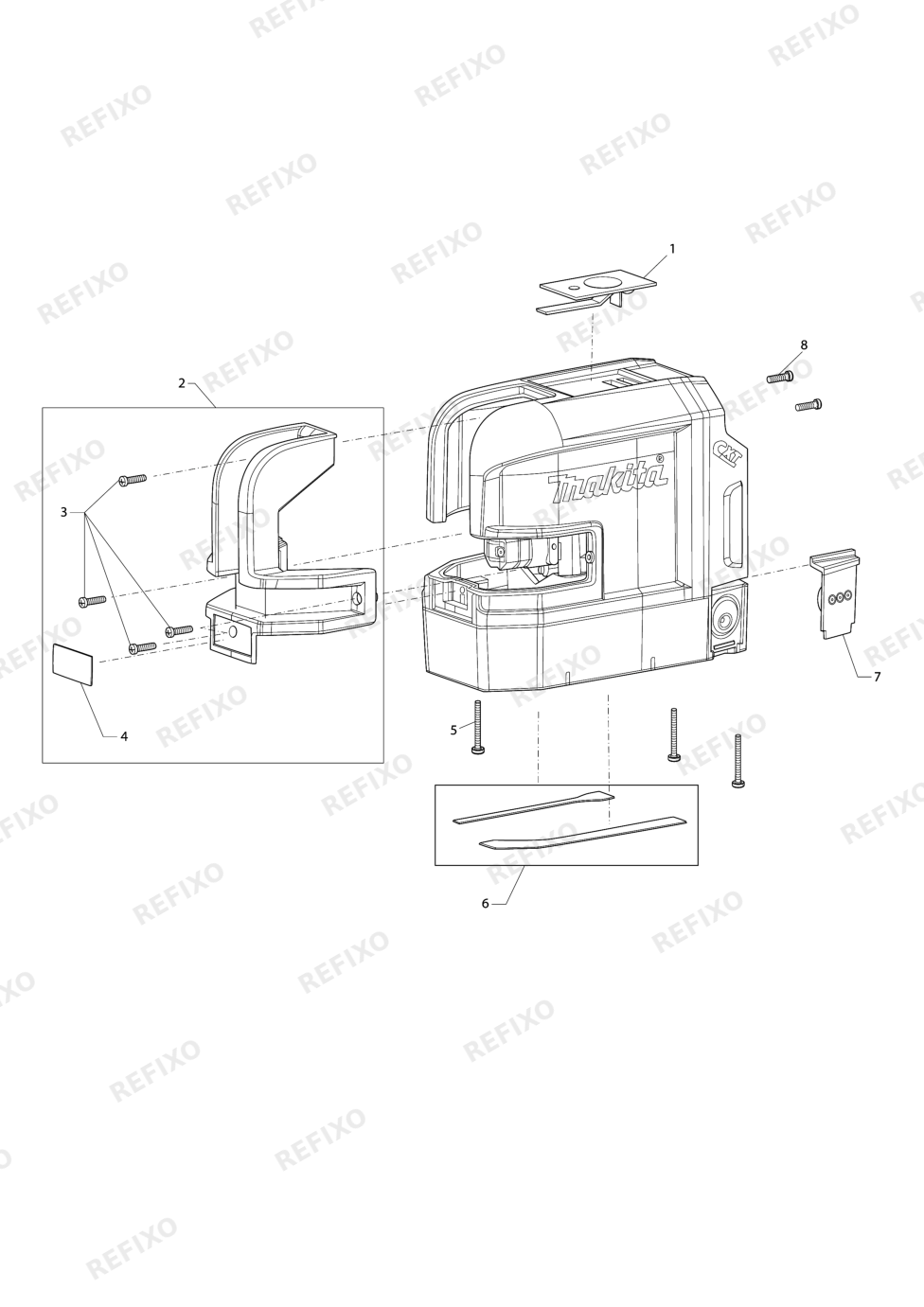 MAKITA SK106D — схема запчастей