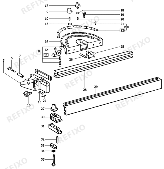Festool BASIS LA 650 489605 — схема запчастей