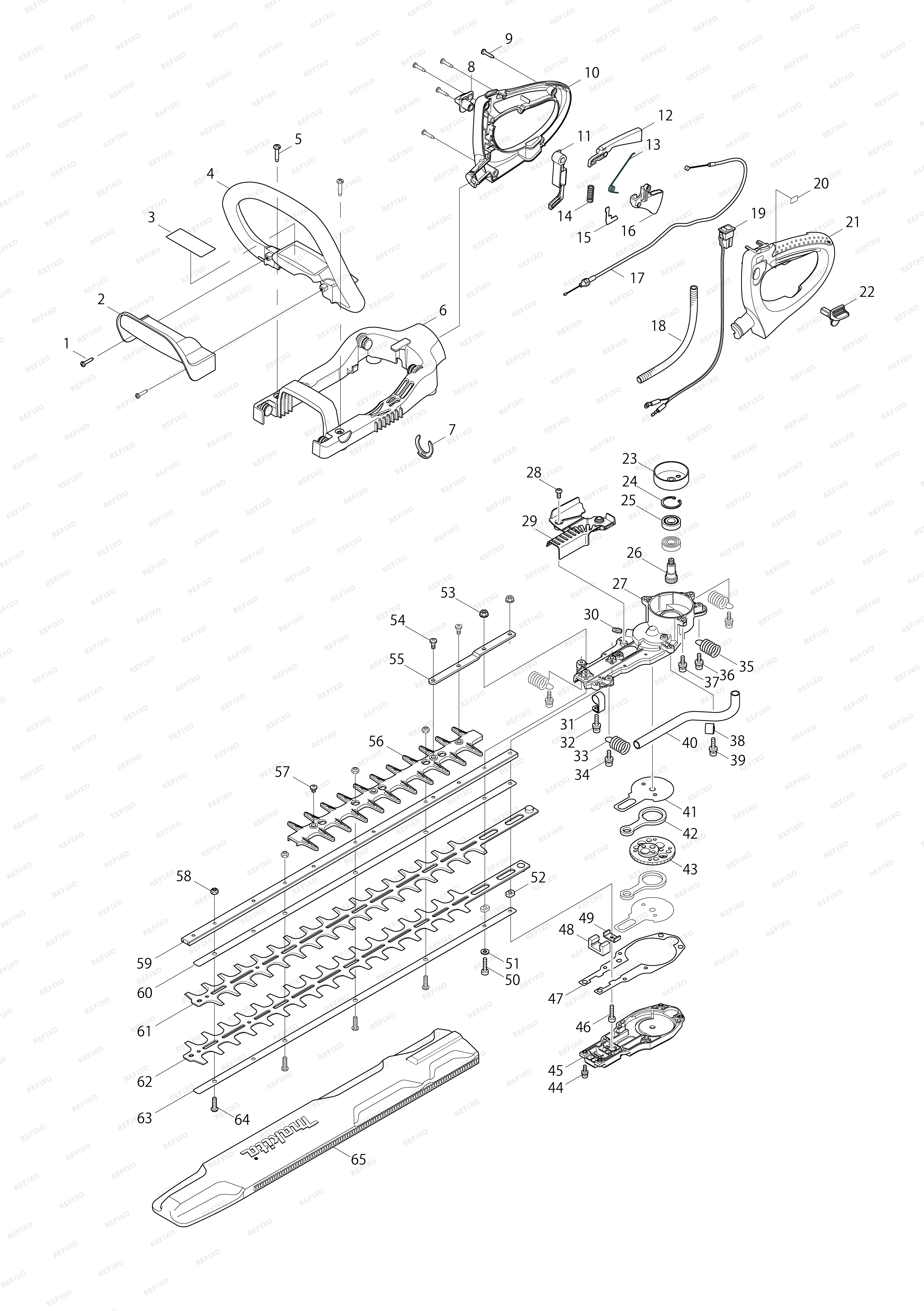 MAKITA EH6000W — схема запчастей