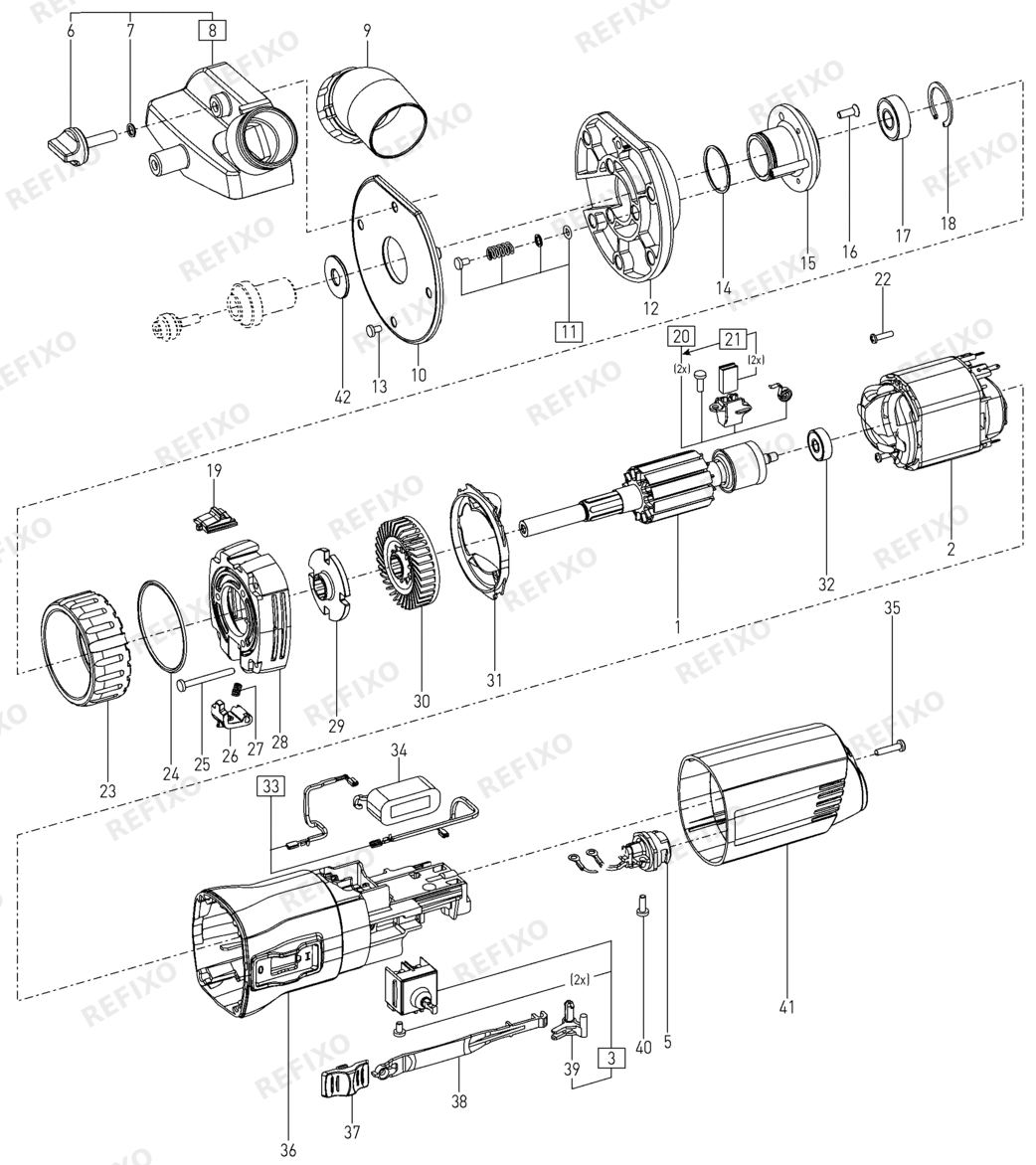 Festool OFK 500 Q 120V - Kantenfräse 489437 — схема запчастей
