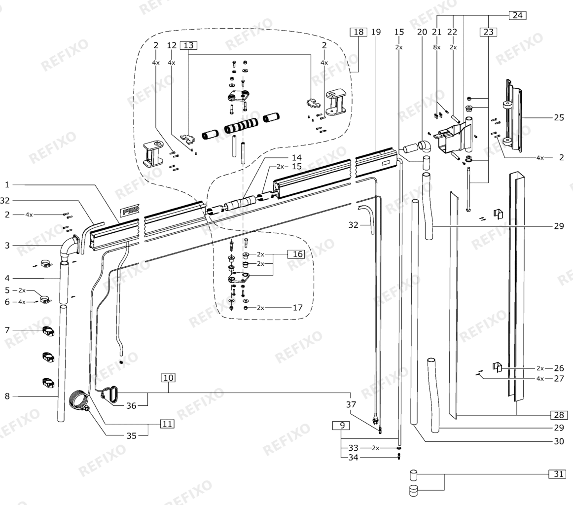 Festool ASA 5000 CTSR-EU - Absaugarm 495831 — схема запчастей